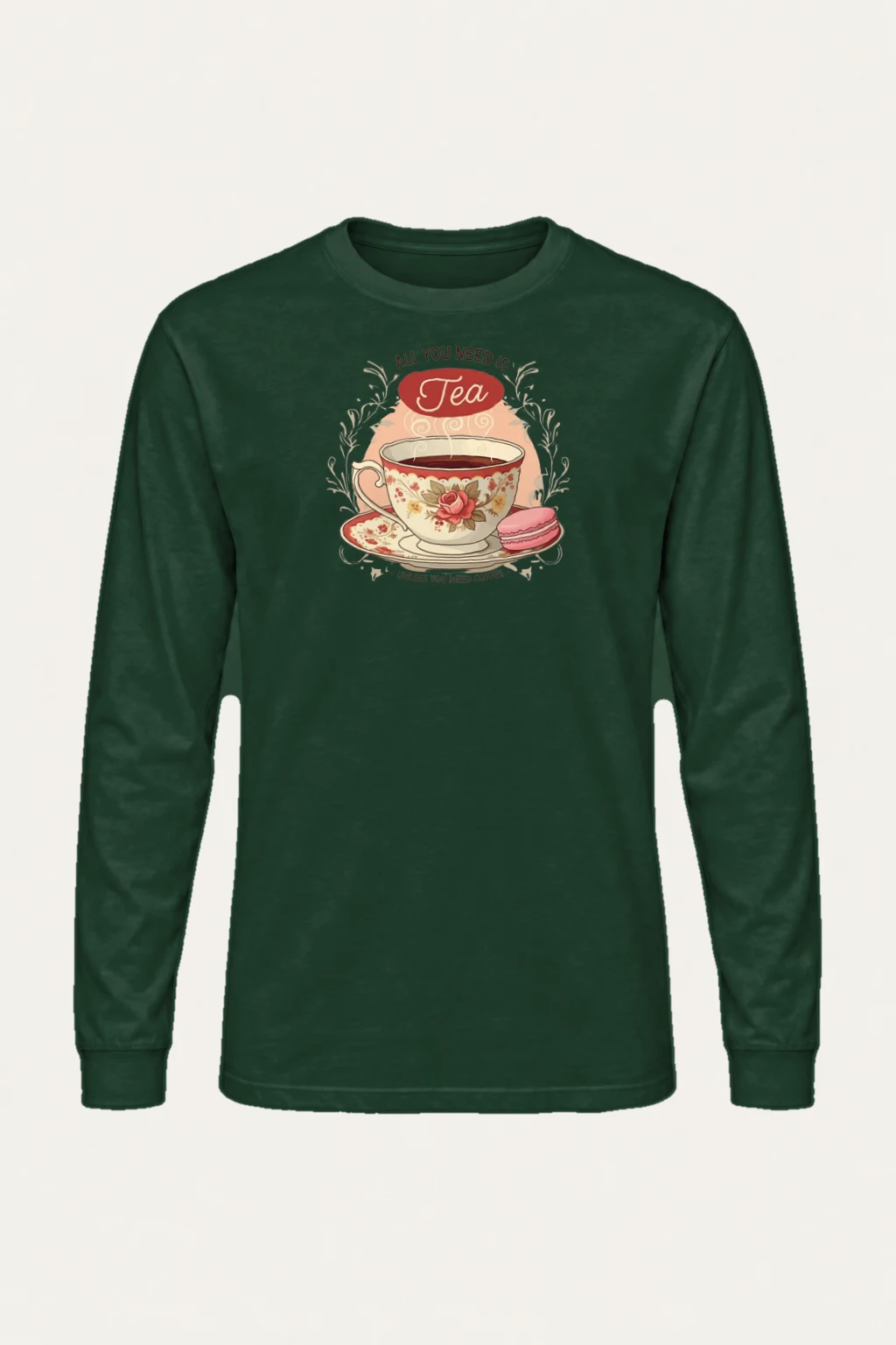"Tea Unless Coffee" Unisex Longsleeve T-shirt | Gildan 2400
