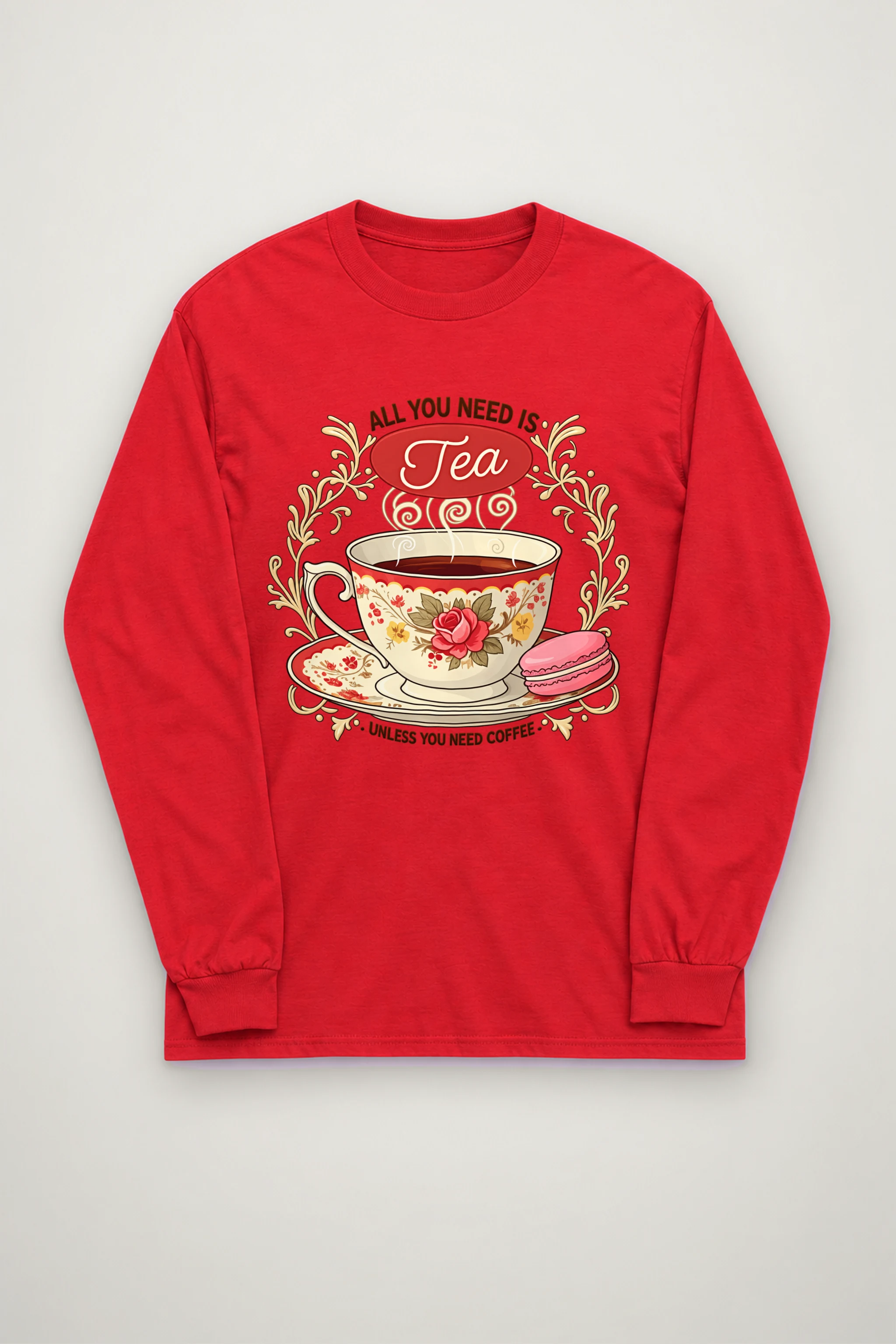 "Tea Unless Coffee" Unisex Longsleeve T-shirt