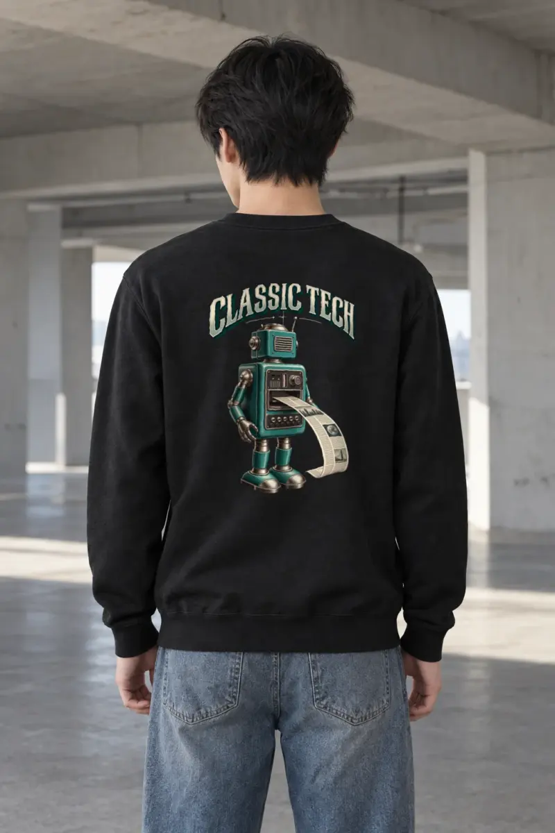 "Teal Press Bot" Heavy Blend Unisex Crewneck Sweatshirt