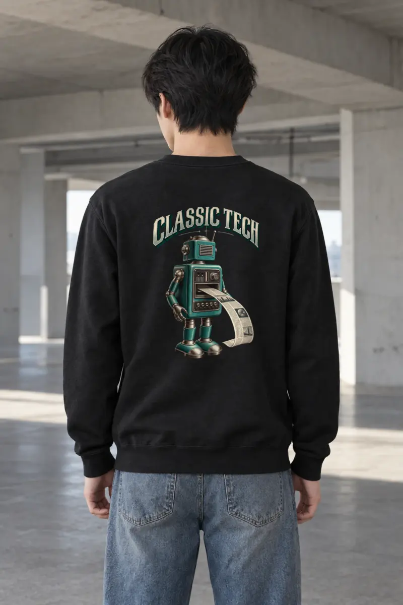 "Teal Press Bot" Heavy Blend Unisex Crewneck Sweatshirt