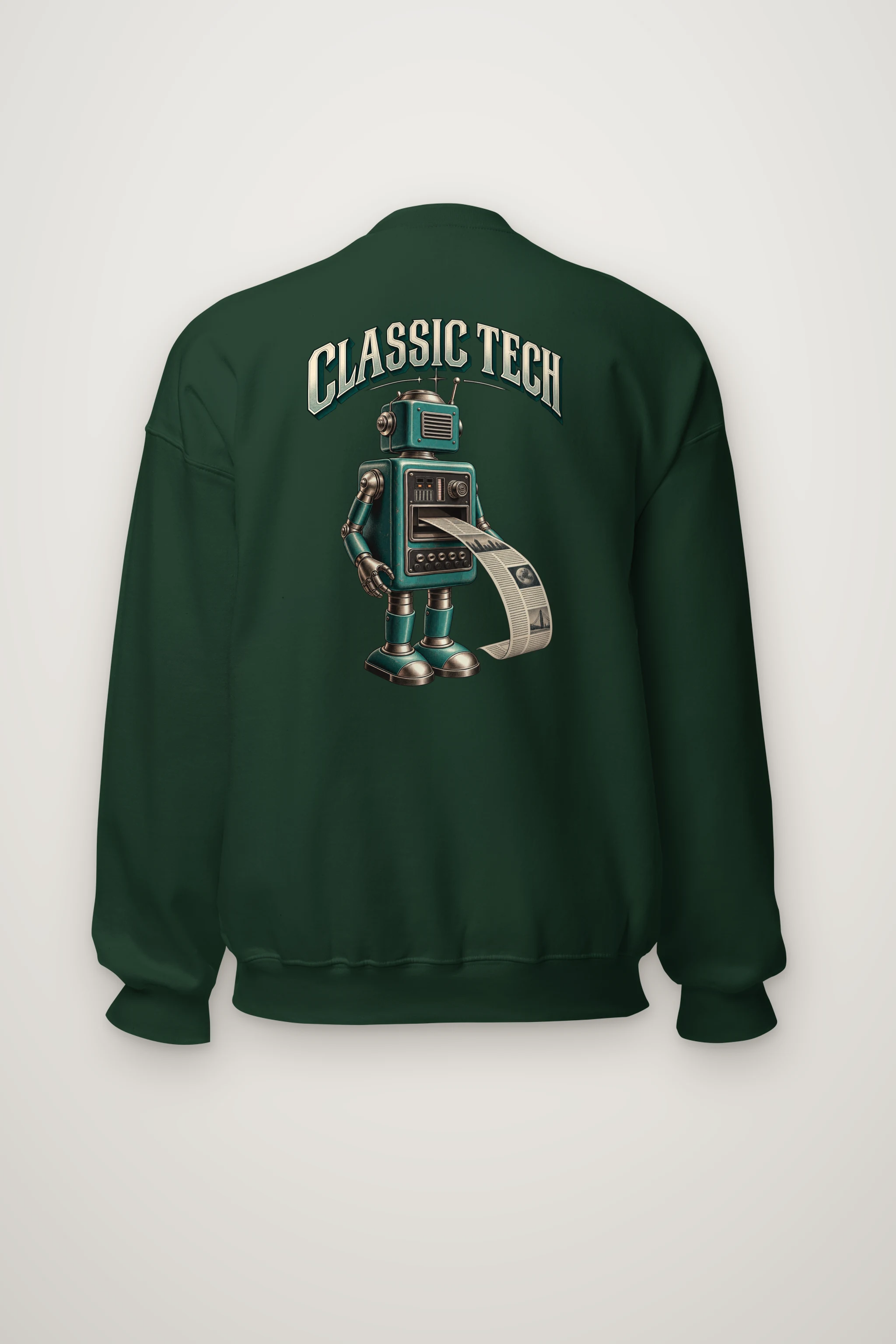 "Teal Press Bot" Heavy Blend Unisex Crewneck Sweatshirt