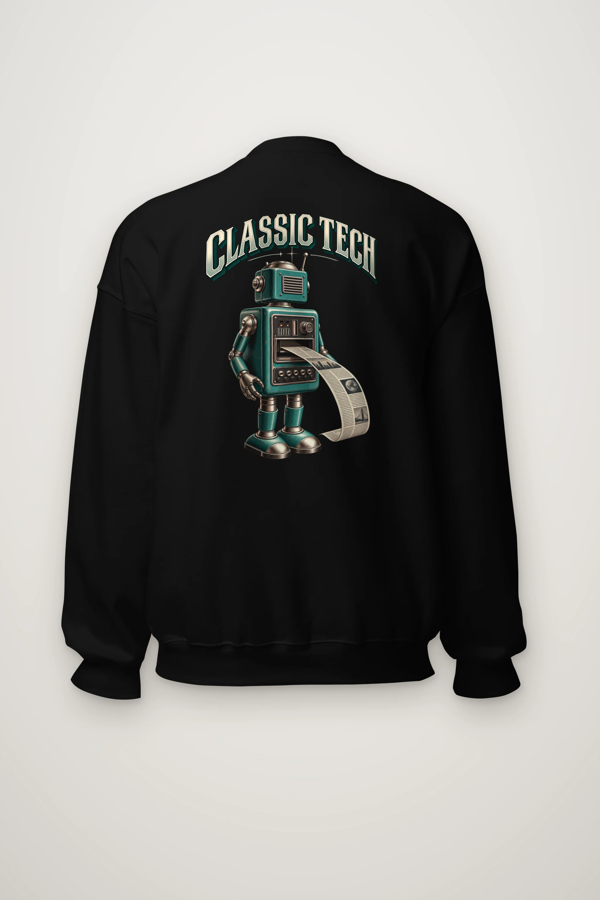 "Teal Press Bot" Heavy Blend Unisex Crewneck Sweatshirt