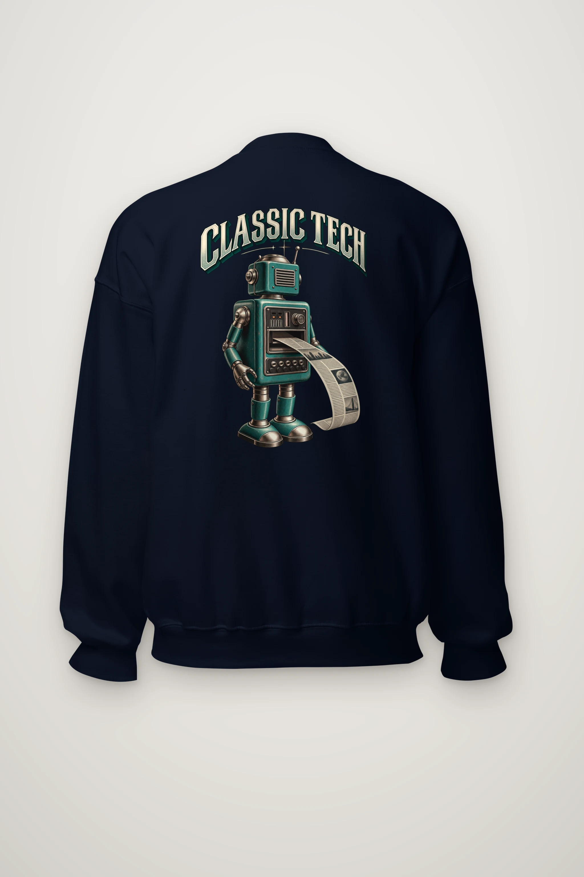 "Teal Press Bot" Heavy Blend Unisex Crewneck Sweatshirt