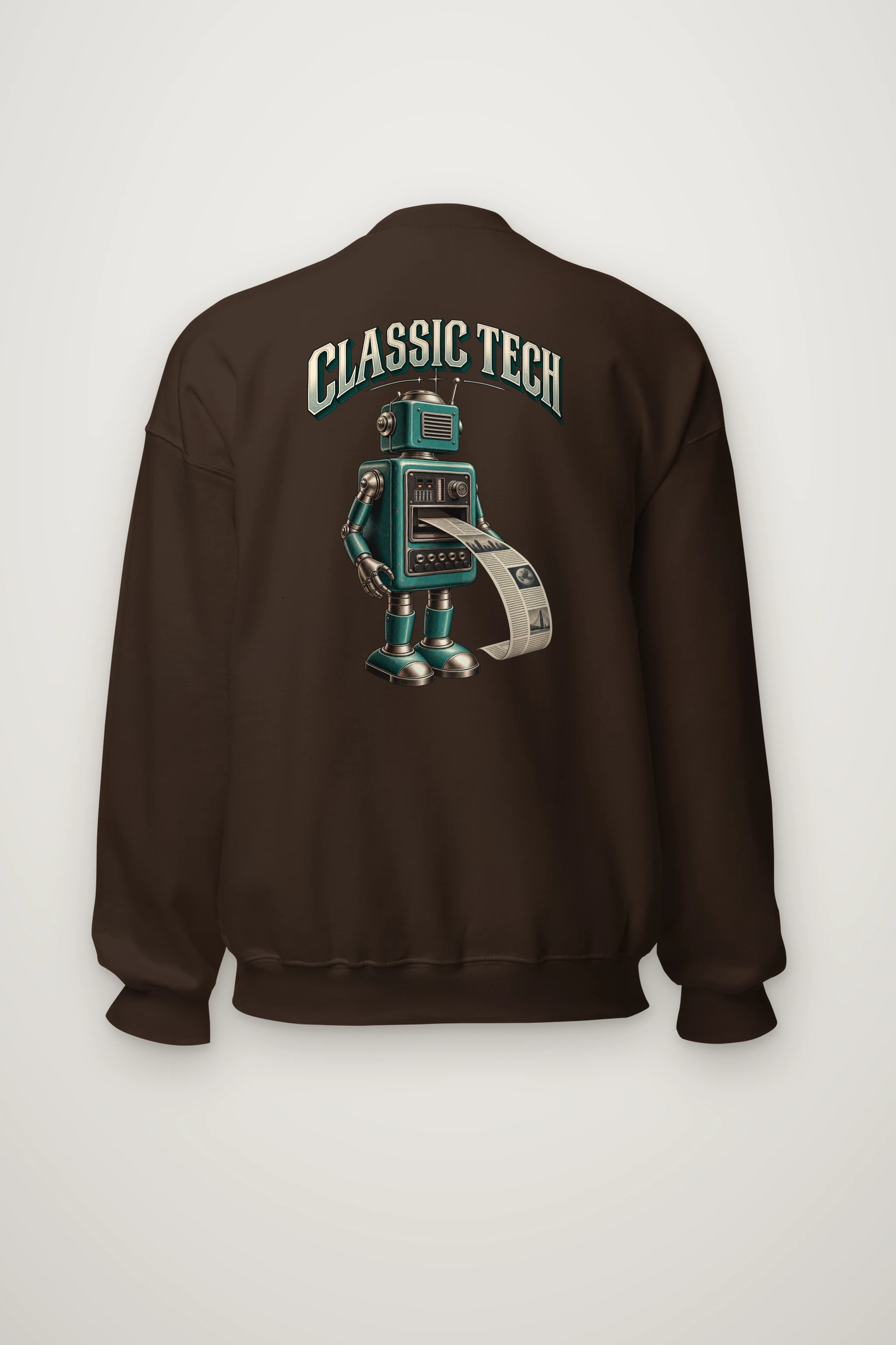 "Teal Press Bot" Heavy Blend Unisex Crewneck Sweatshirt