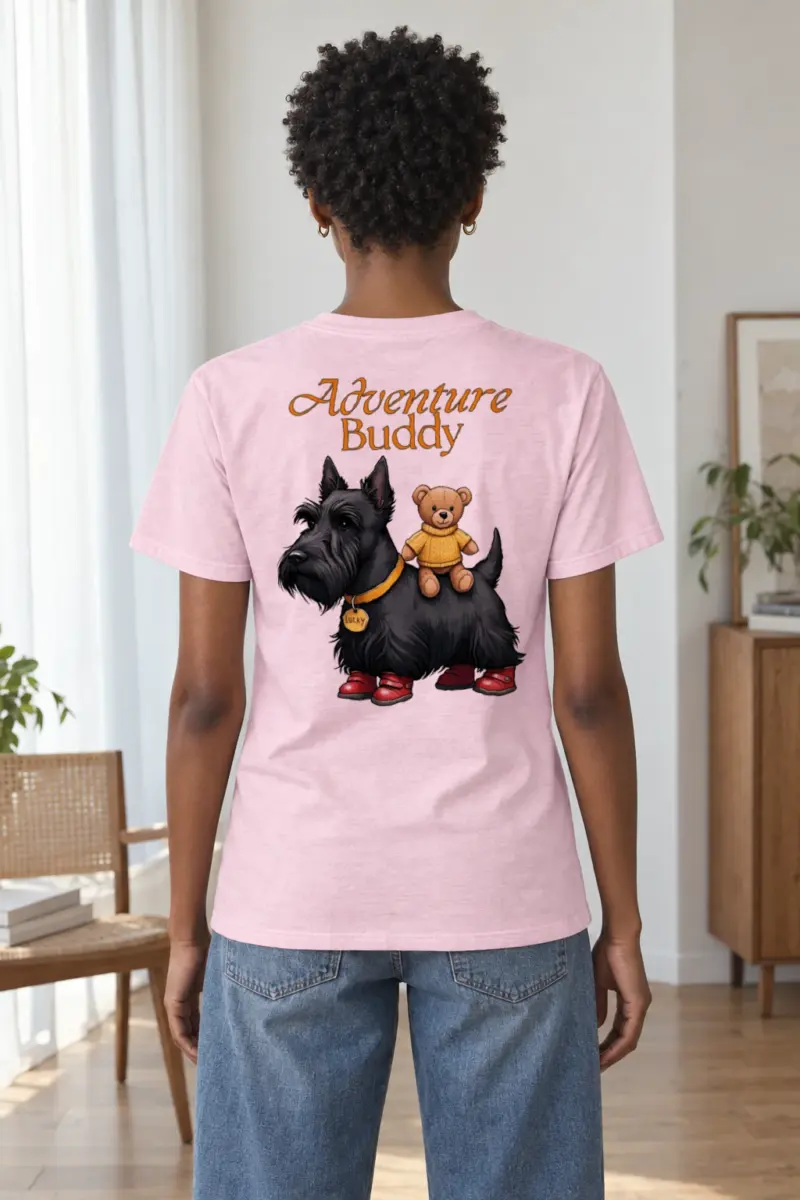 "Teddy Bear Terrier" Heavyweight Unisex Crewneck T-shirt | Gildan 5000