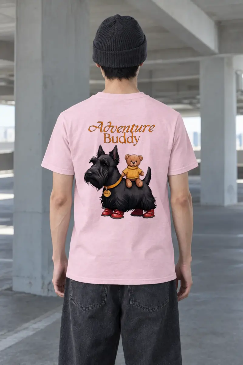 "Teddy Bear Terrier" Heavyweight Unisex Crewneck T-shirt