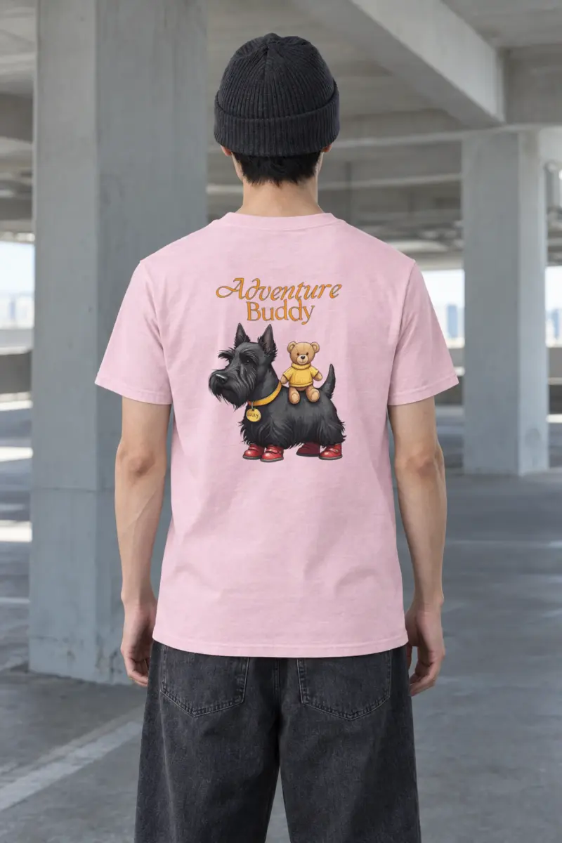 "Teddy Bear Terrier" Heavyweight Unisex Crewneck T-shirt