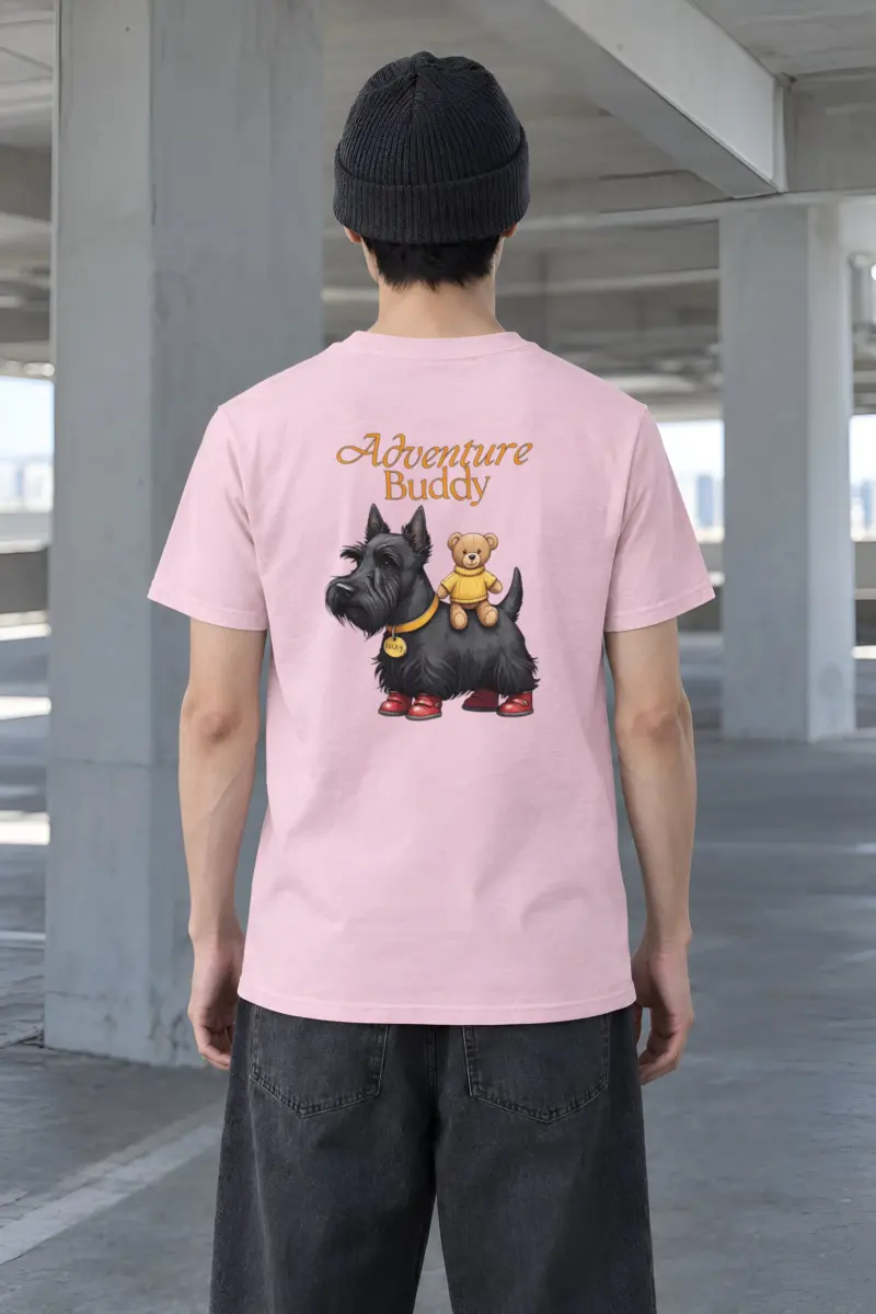 "Teddy Bear Terrier" Heavyweight Unisex Crewneck T-shirt