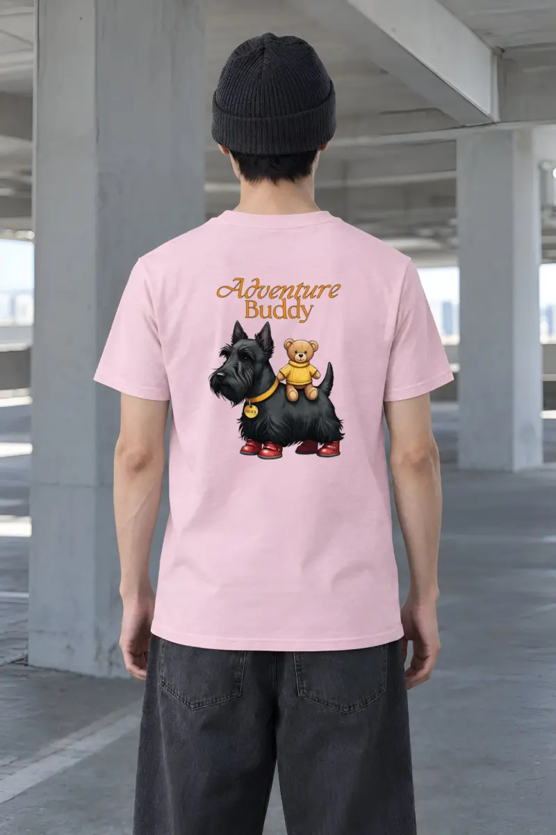 "Teddy Bear Terrier" Heavyweight Unisex Crewneck T-shirt