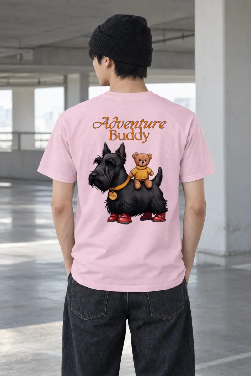 "Teddy Bear Terrier" Heavyweight Unisex Crewneck T-shirt