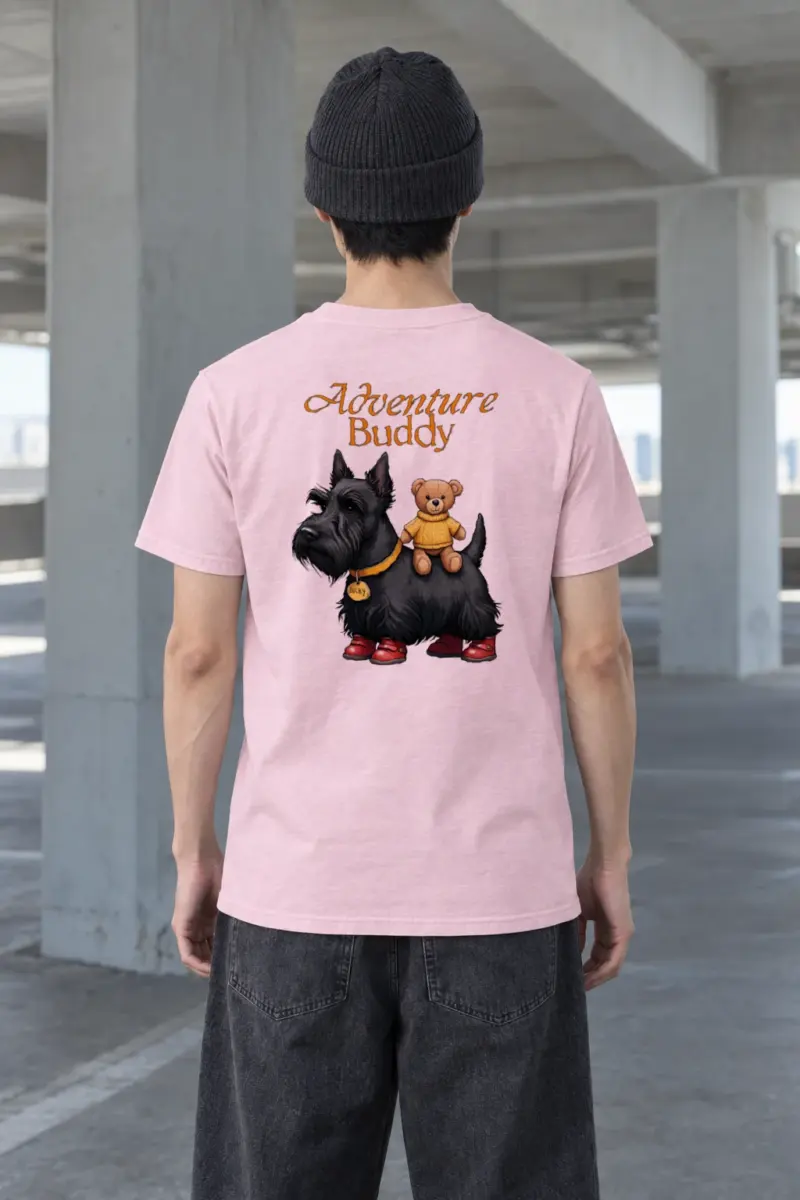 "Teddy Bear Terrier" Heavyweight Unisex Crewneck T-shirt