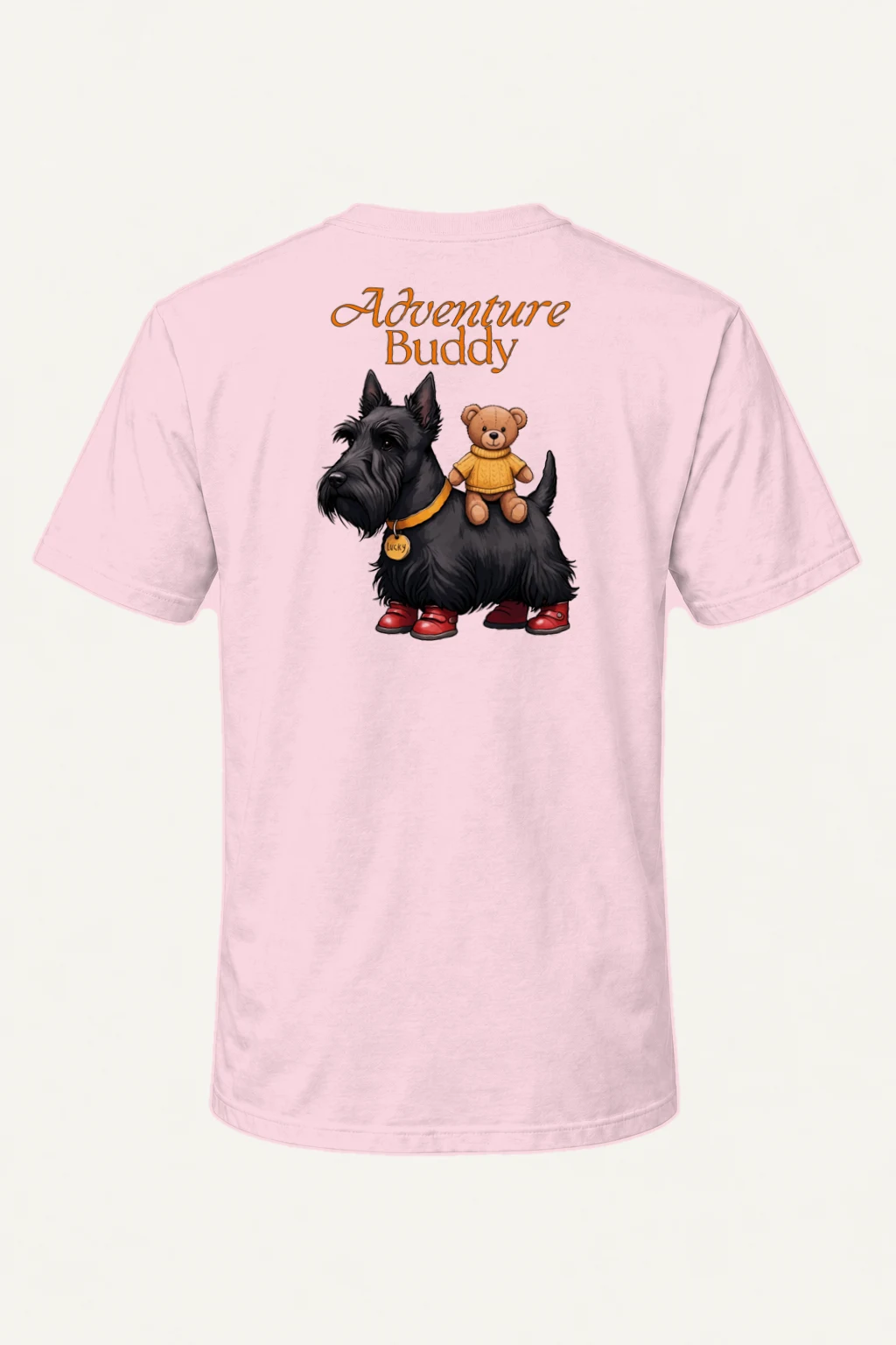"Teddy Bear Terrier" Heavyweight Unisex Crewneck T-shirt | Gildan 5000