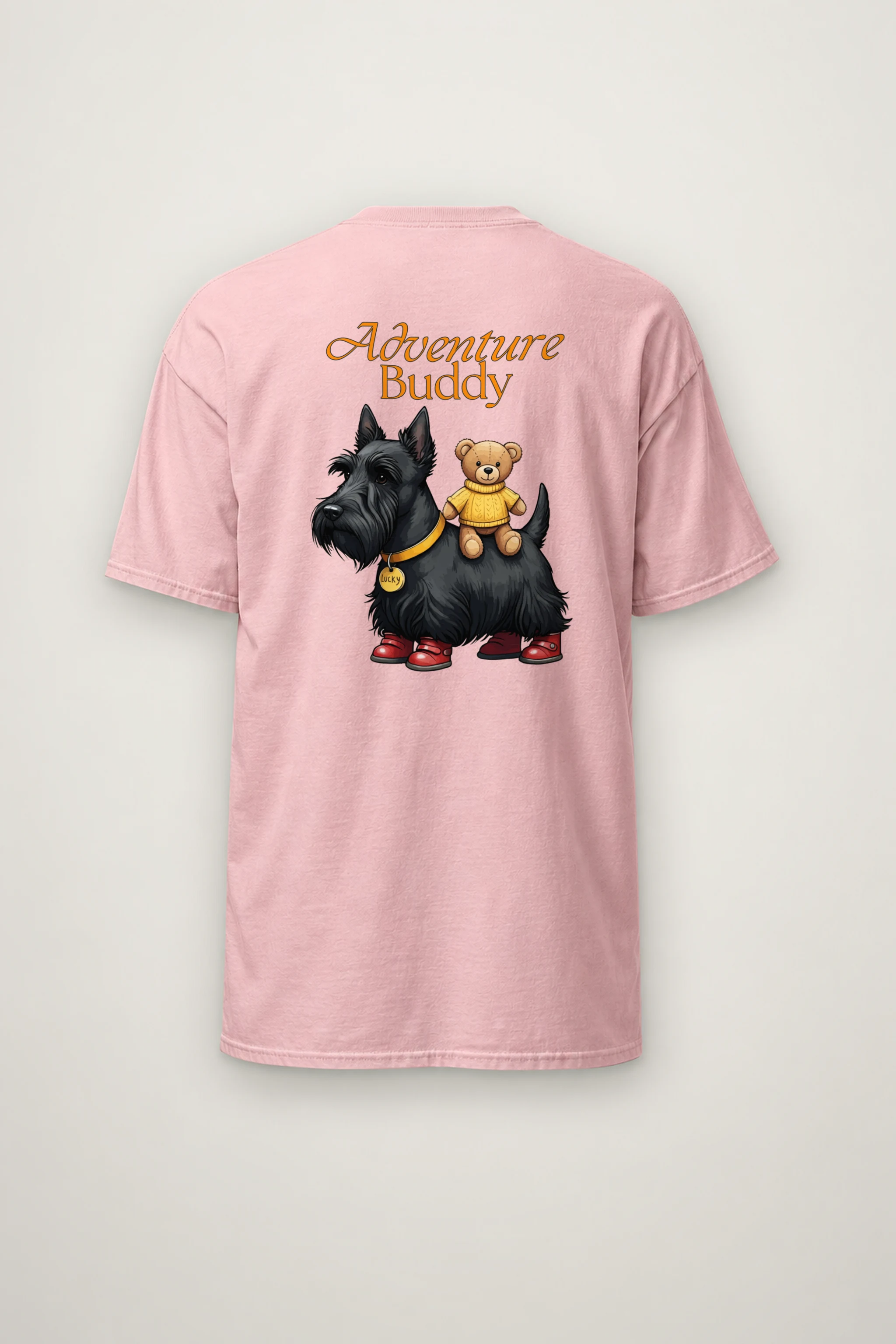 "Teddy Bear Terrier" Heavyweight Unisex Crewneck T-shirt