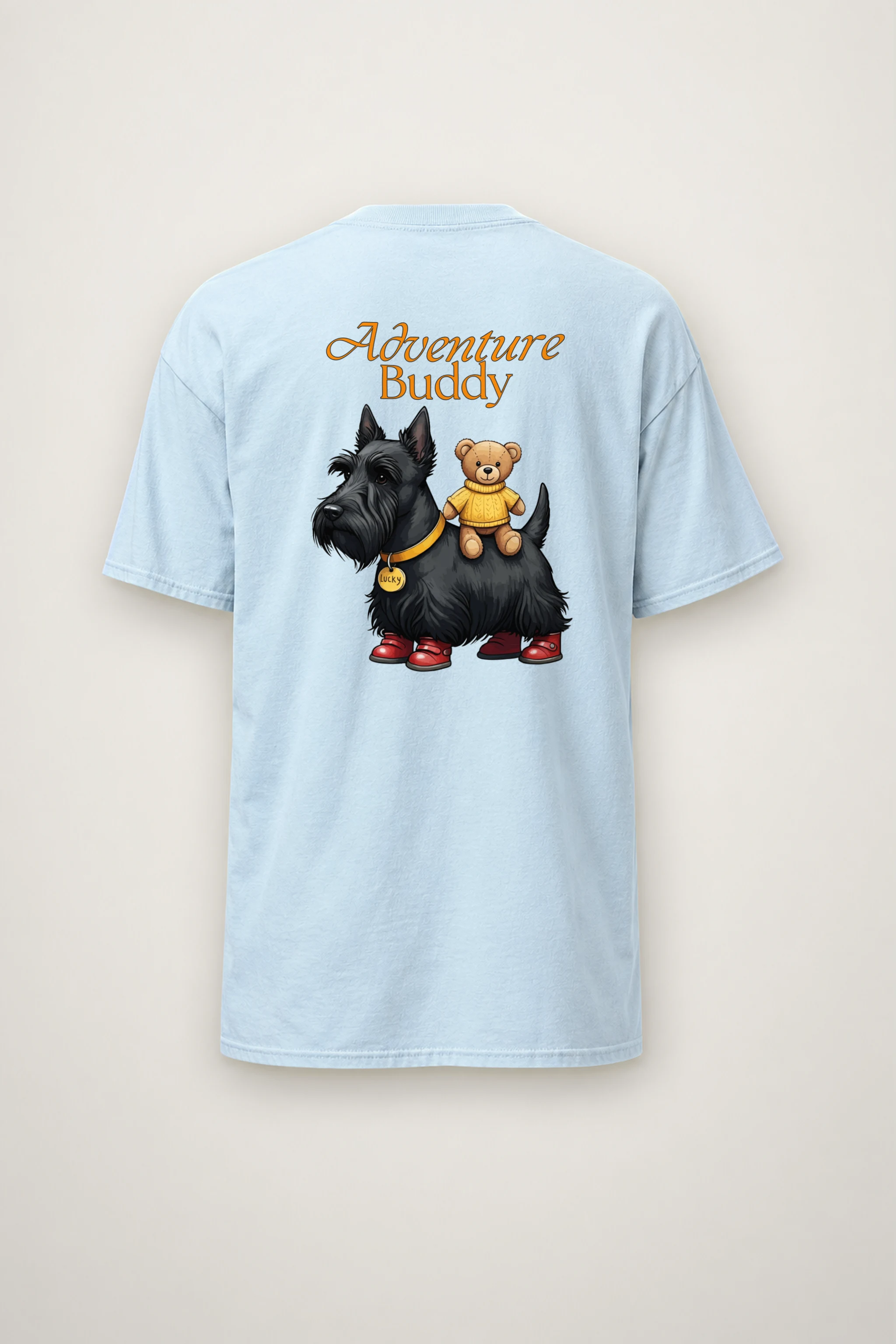"Teddy Bear Terrier" Heavyweight Unisex Crewneck T-shirt