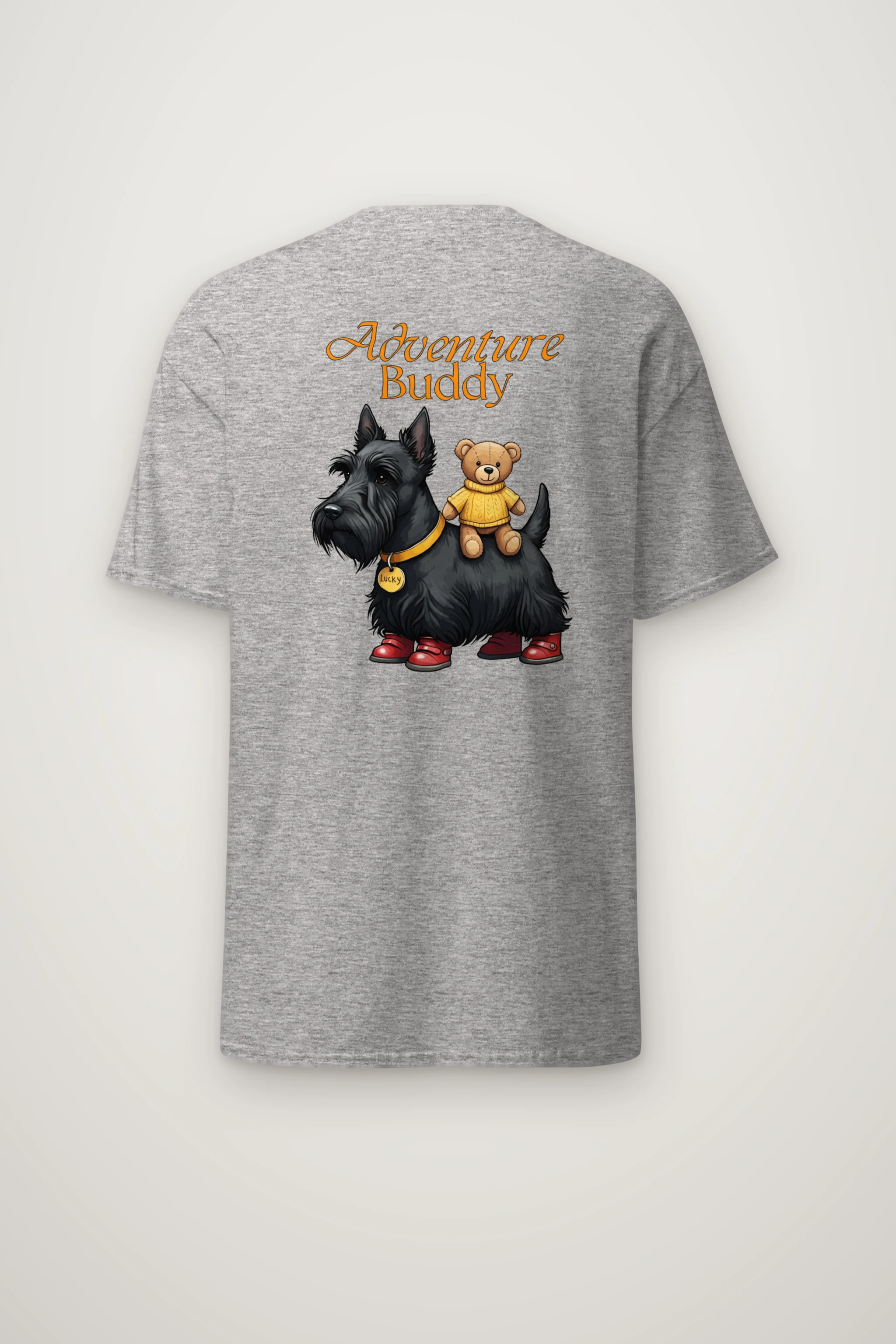 "Teddy Bear Terrier" Heavyweight Unisex Crewneck T-shirt