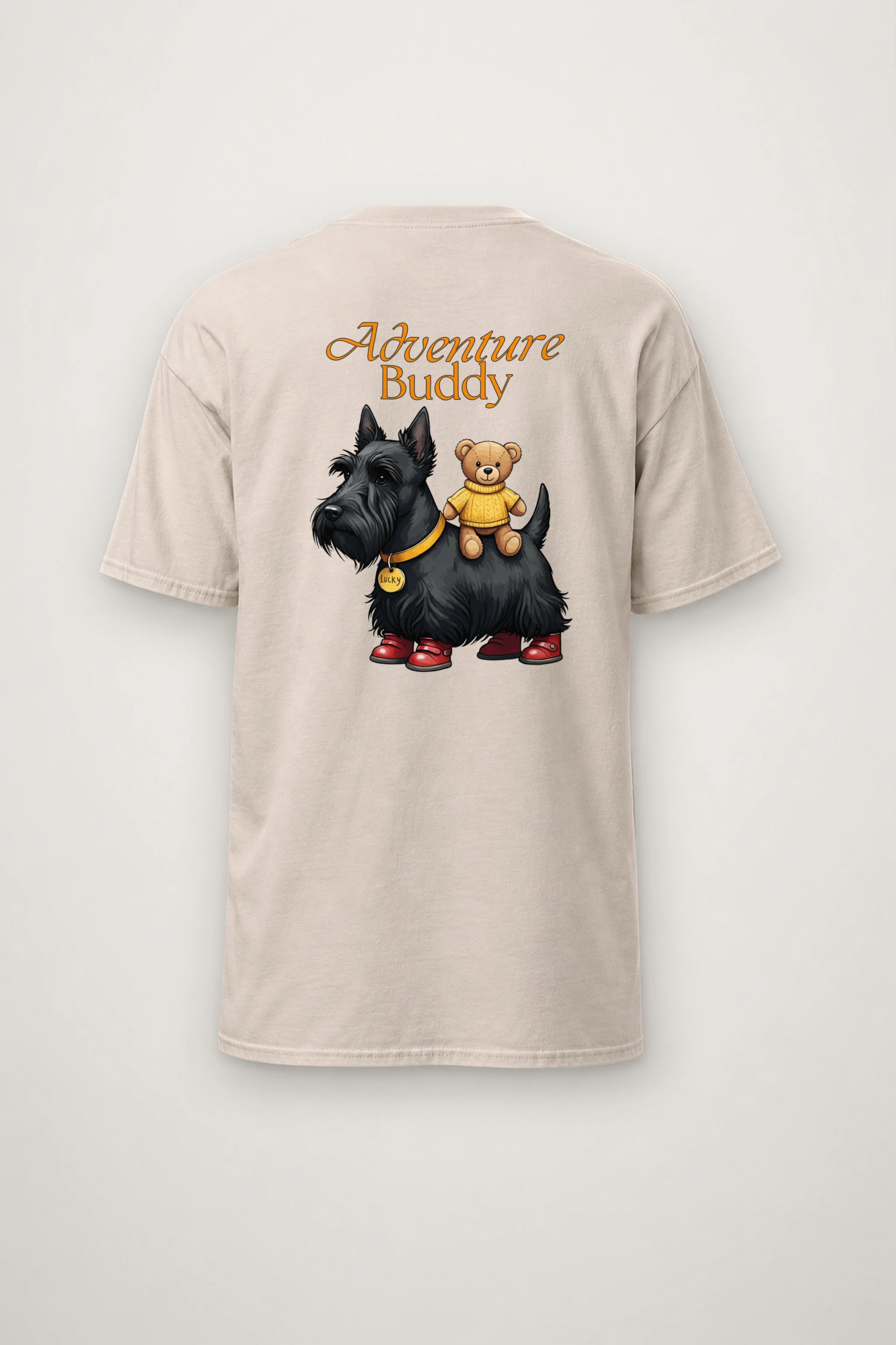 "Teddy Bear Terrier" Heavyweight Unisex Crewneck T-shirt