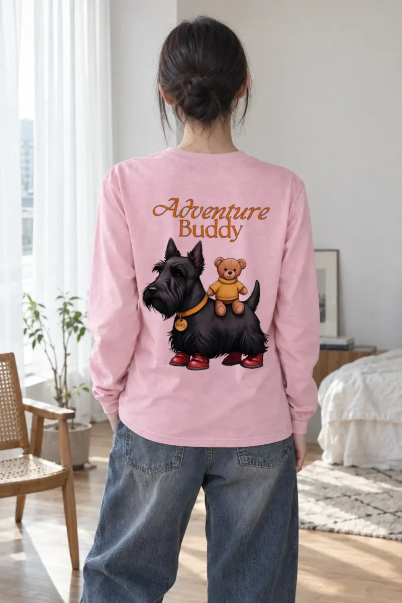 "Teddy Bear Terrier" Unisex Longsleeve T-shirt