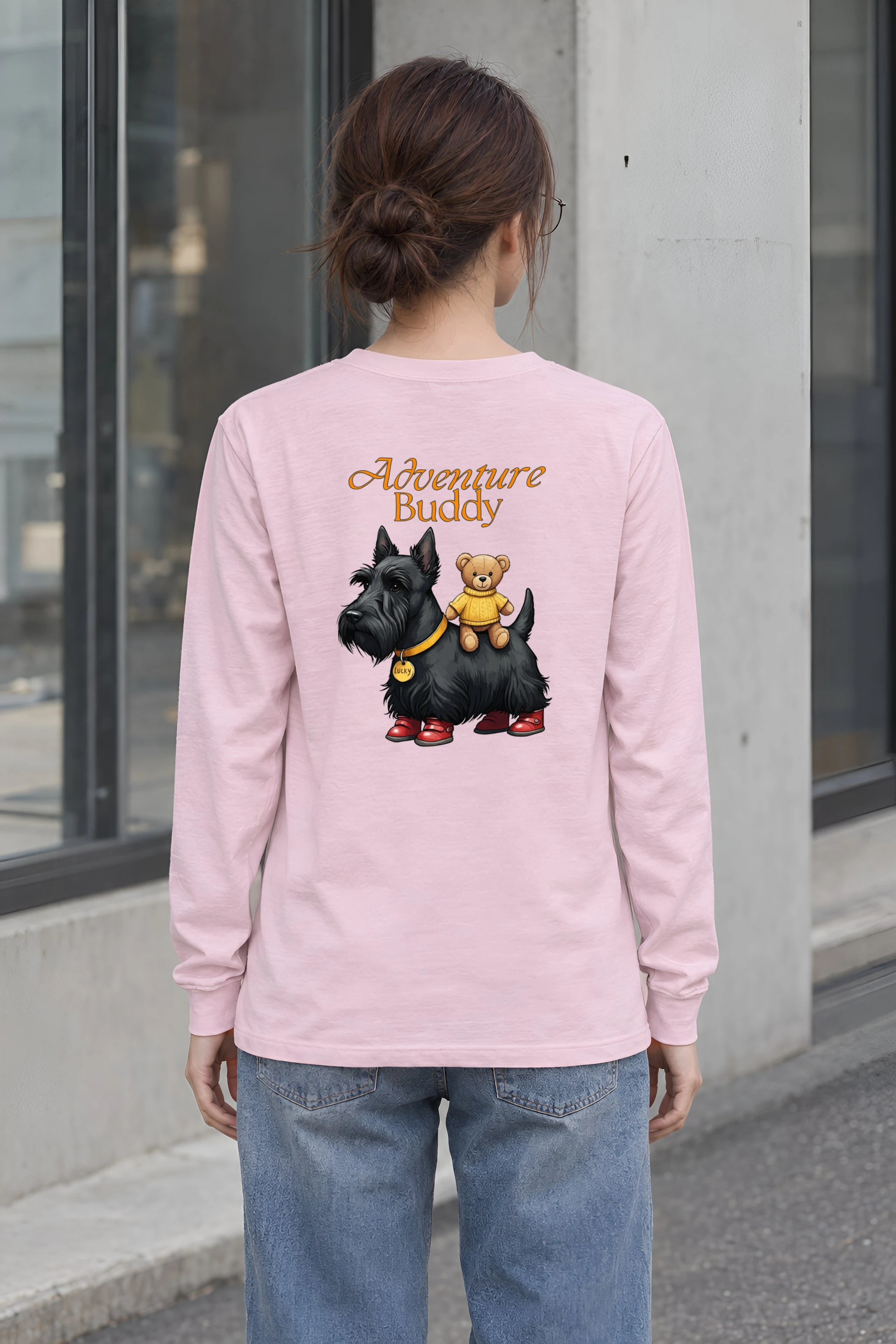 "Teddy Bear Terrier" Unisex Longsleeve T-shirt