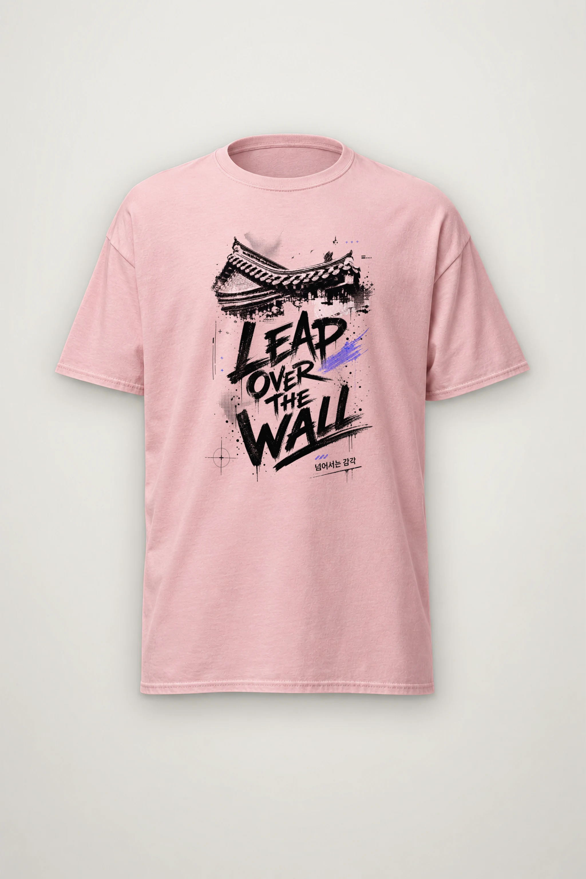 "Temple Roof Ink" Heavyweight Unisex Crewneck T-shirt