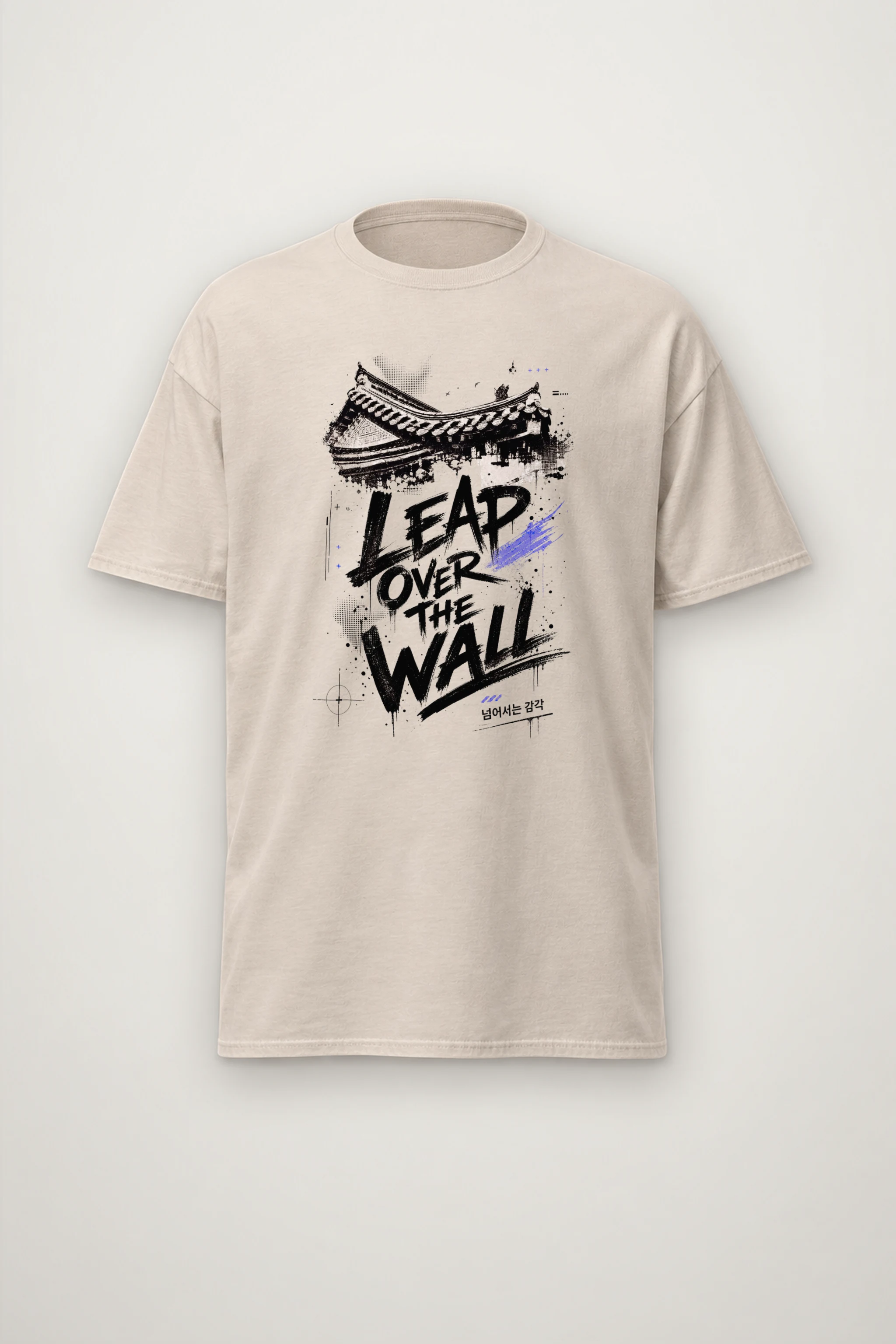 "Temple Roof Ink" Heavyweight Unisex Crewneck T-shirt