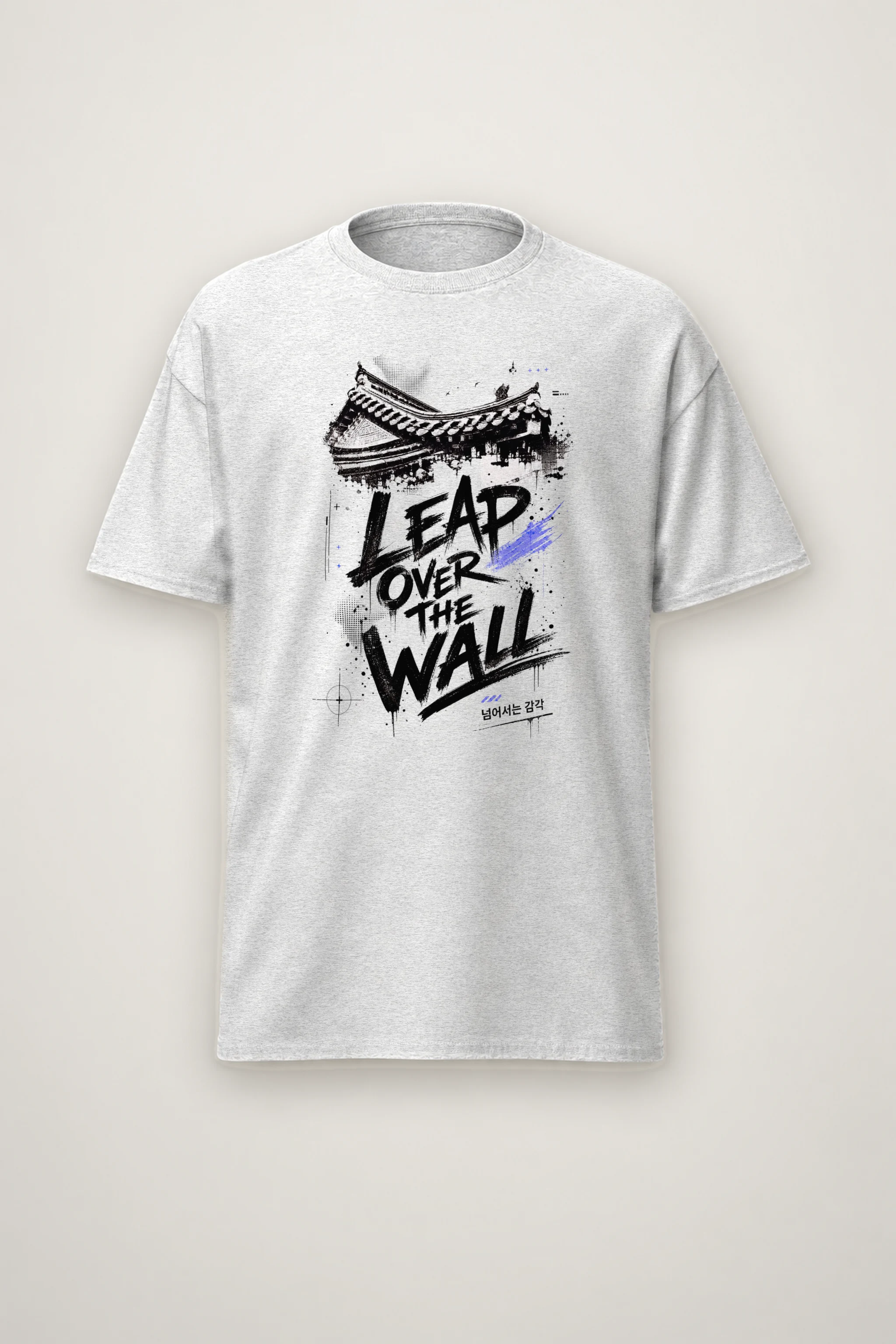 "Temple Roof Ink" Heavyweight Unisex Crewneck T-shirt