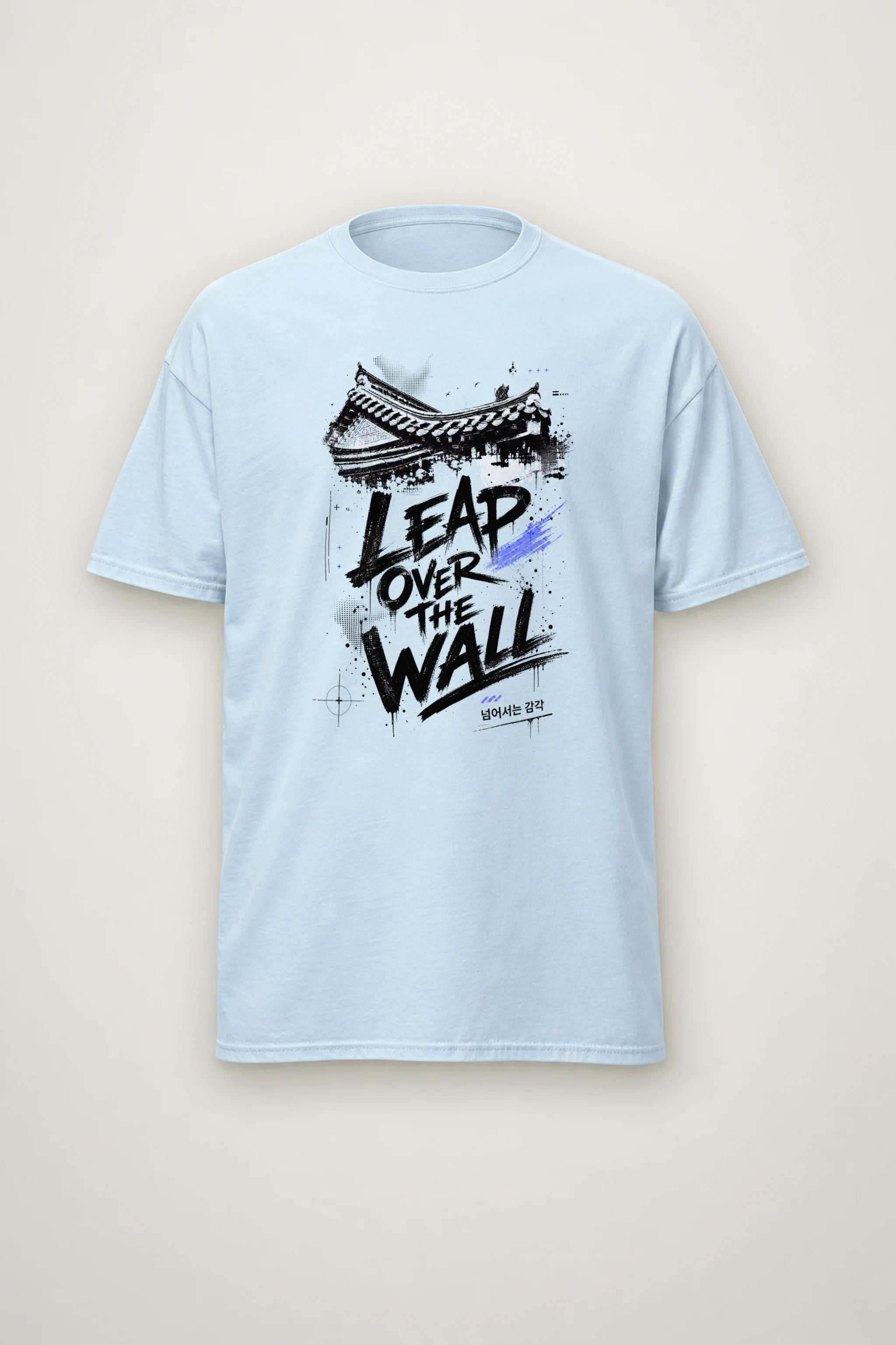 "Temple Roof Ink" Heavyweight Unisex Crewneck T-shirt
