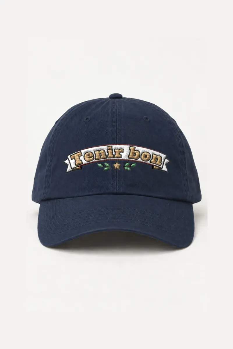 “Tenir Bon Banner” Classic Dad Hat · Embroidered | Yupoong 6245CM