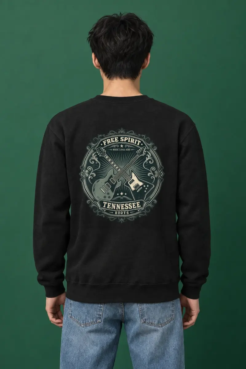 "Tennessee Music Roots" Heavy Blend Unisex Crewneck Sweatshirt | Gildan 18000