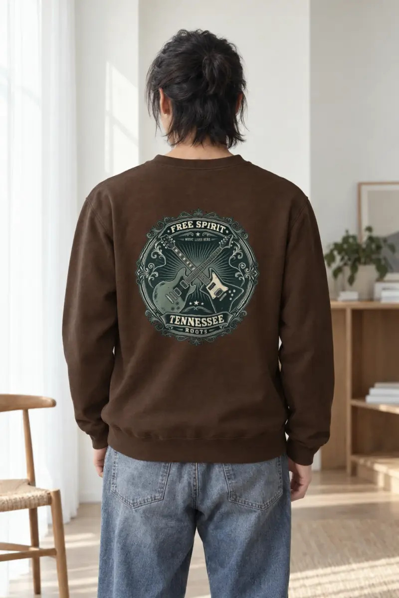 "Tennessee Music Roots" Heavy Blend Unisex Crewneck Sweatshirt