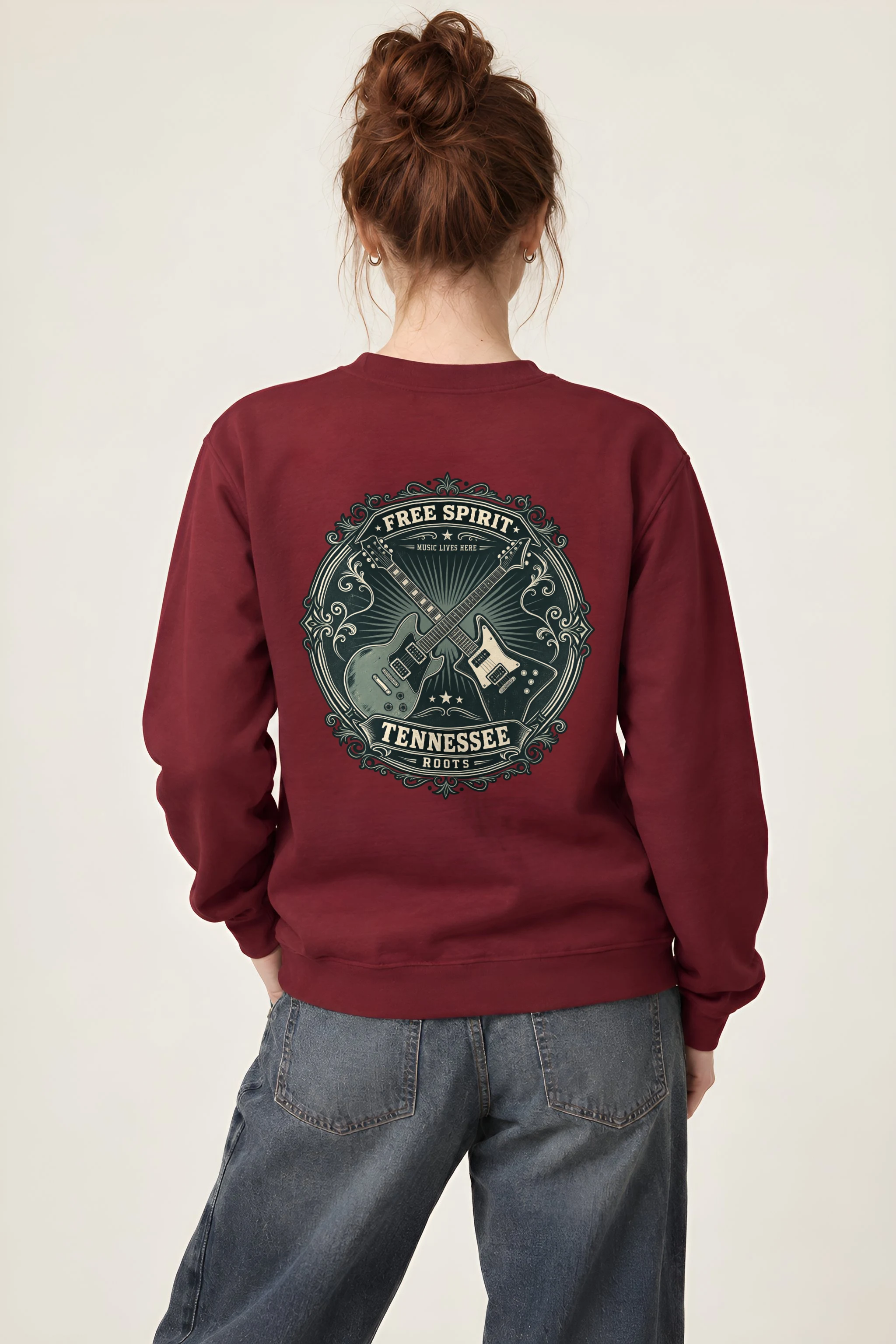 "Tennessee Music Roots" 1 Crewneck Sweatshirt
