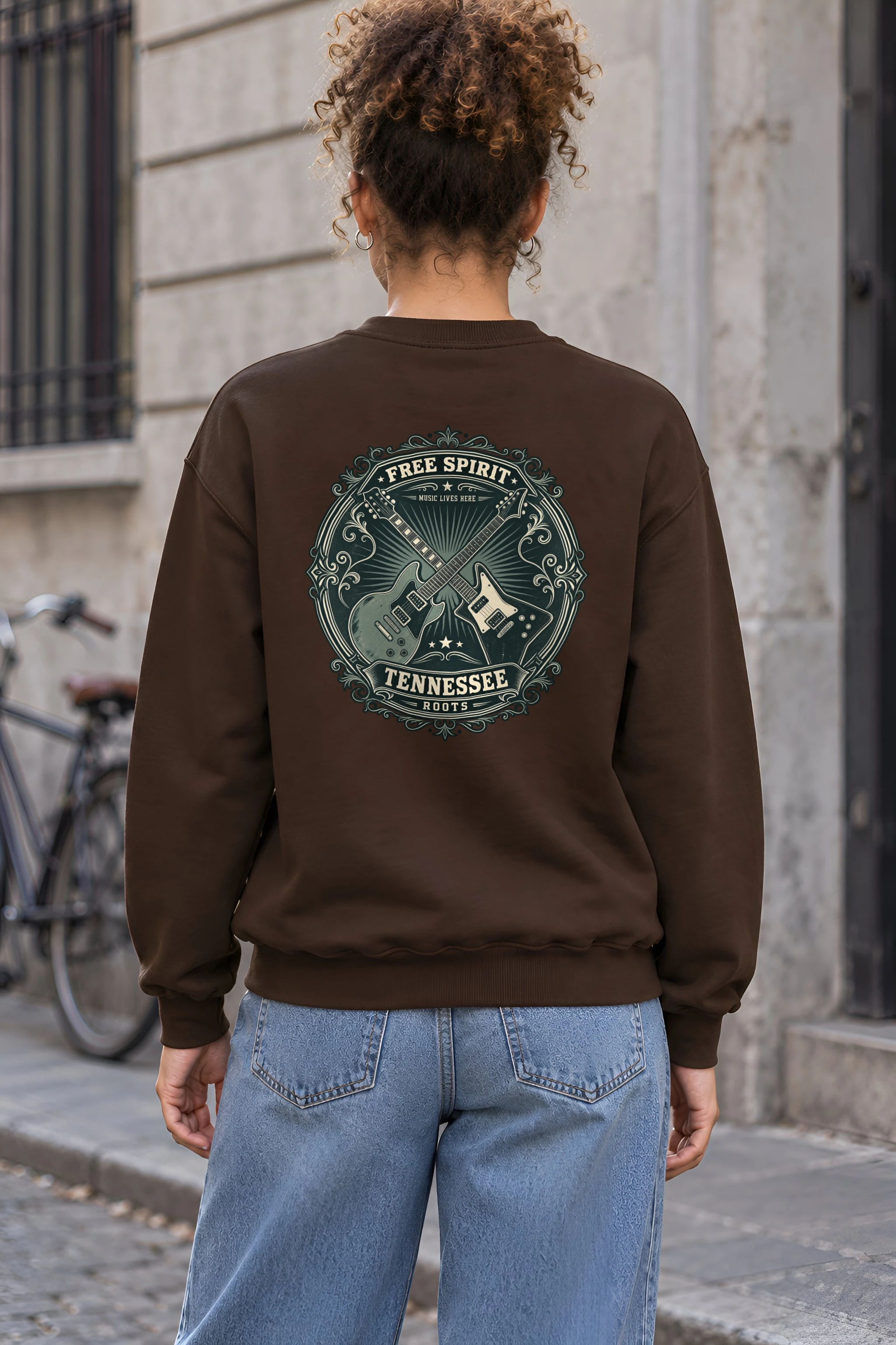 "Tennessee Music Roots" 1 Crewneck Sweatshirt