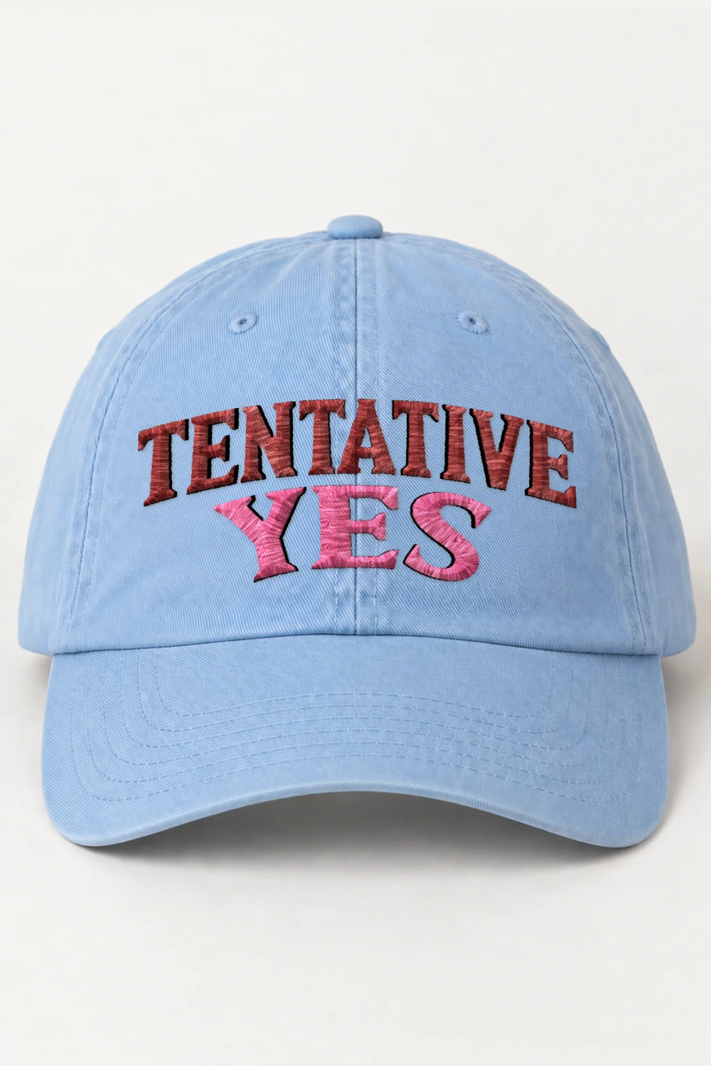 "Tentative Yes" Classic Dad Hat · Embroidered | Yupoong 6245CM