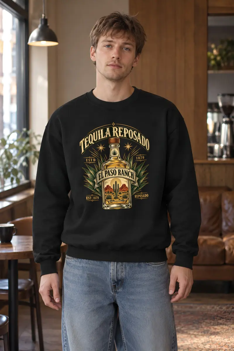 "Tequila Reposado Ranch" Heavy Blend Unisex Crewneck Sweatshirt