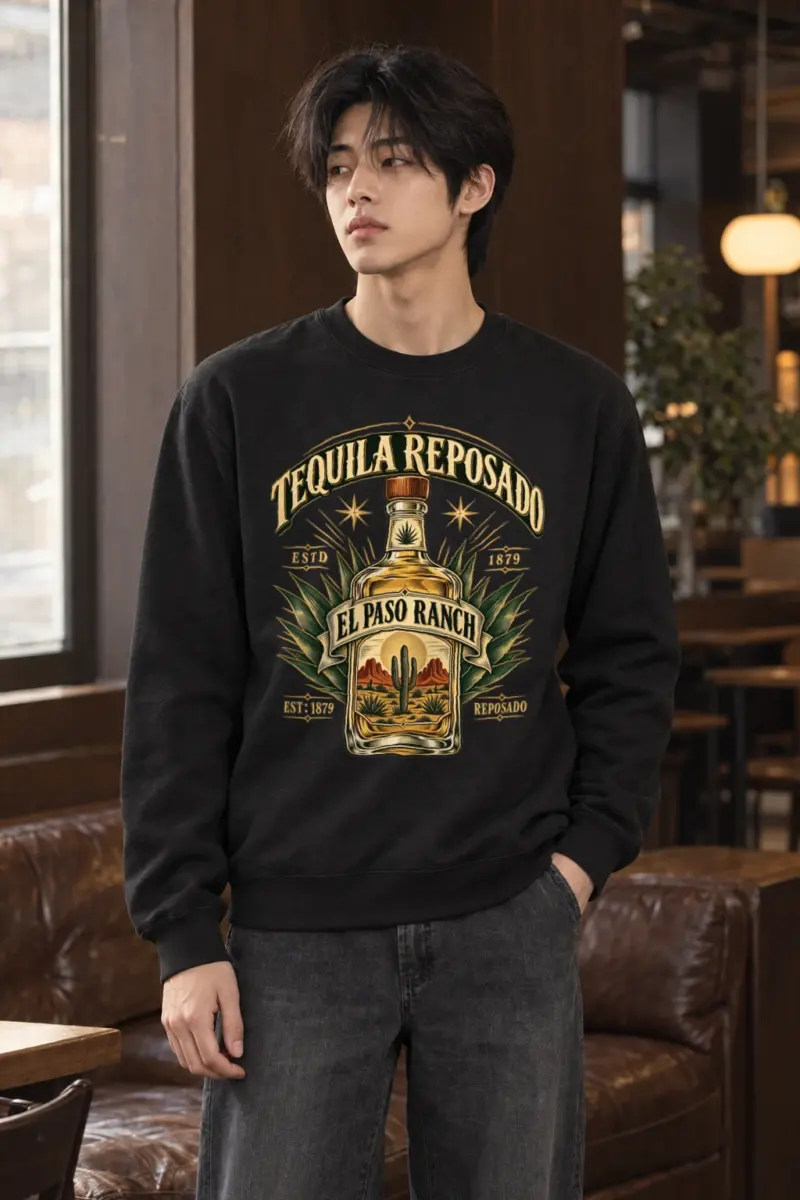 "Tequila Reposado Ranch" Heavy Blend Unisex Crewneck Sweatshirt