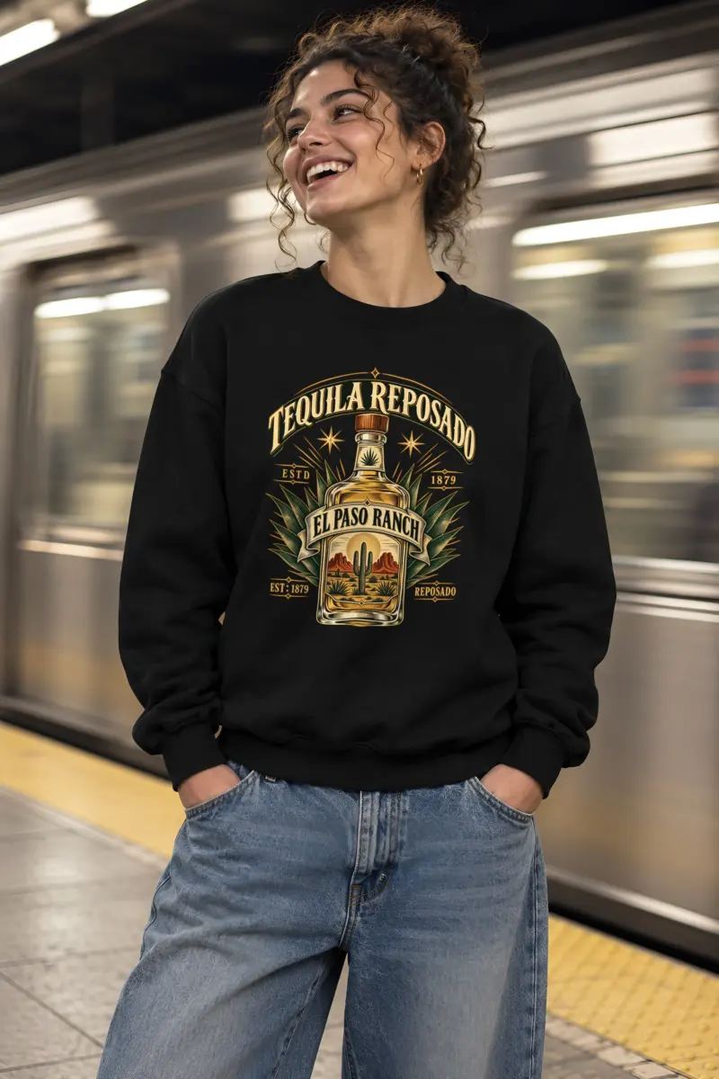 "Tequila Reposado Ranch" Heavy Blend Unisex Crewneck Sweatshirt