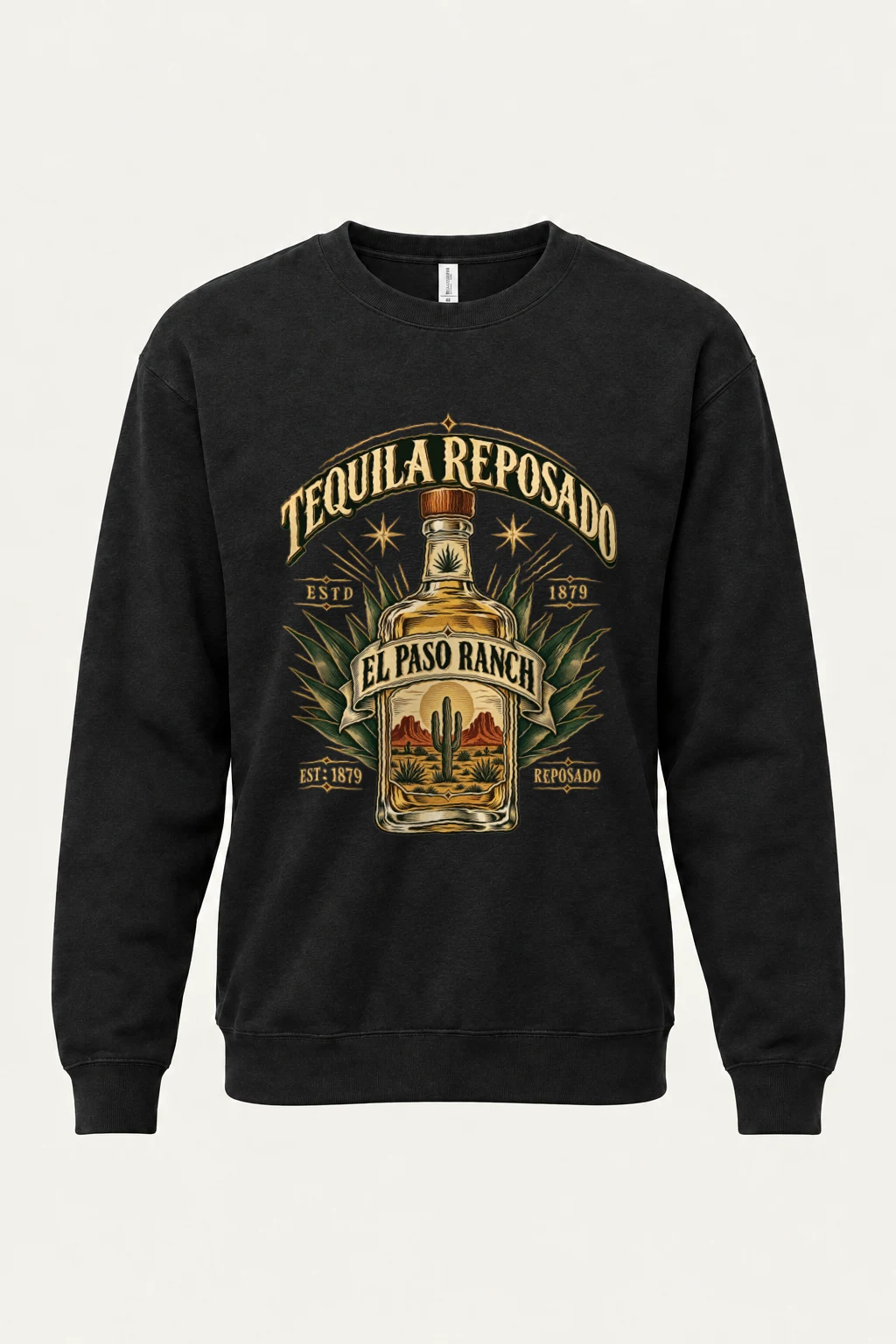 "Tequila Reposado Ranch" Heavy Blend Unisex Crewneck Sweatshirt | Gildan 18000