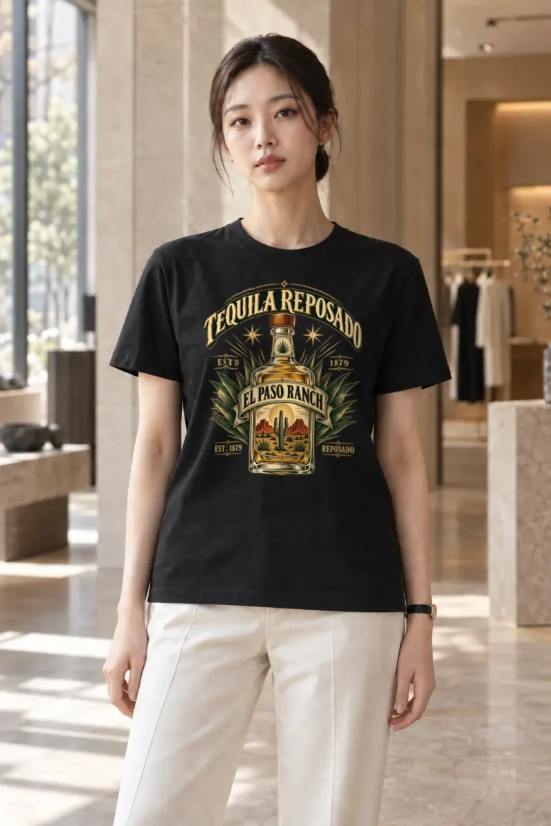 "Tequila Reposado Ranch" Heavyweight Unisex Crewneck T-shirt | Gildan 5000