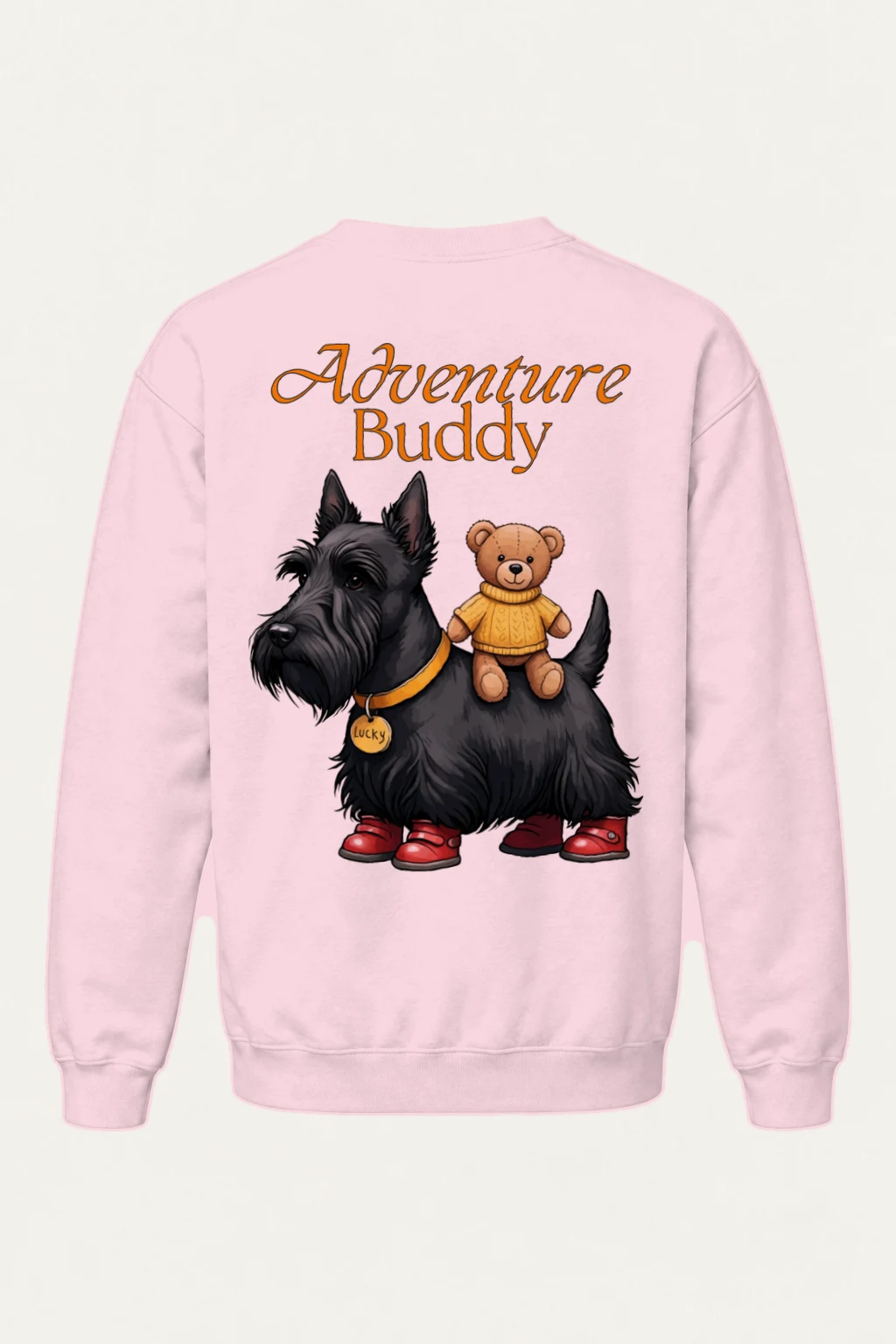 "Terrier Teddy Trek" Heavy Blend Unisex Crewneck Sweatshirt | Gildan 18000