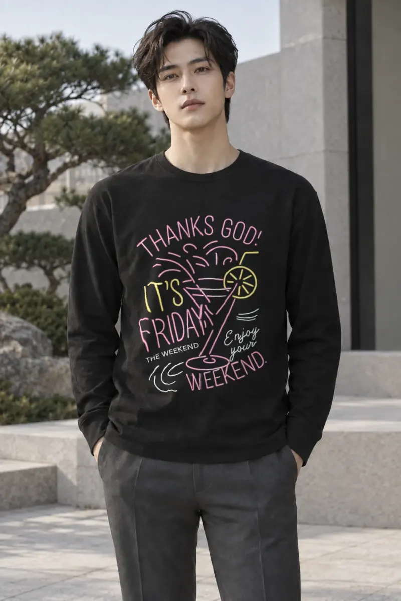 "Thank God It’s Friday" Unisex Longsleeve T-shirt | Gildan 2400