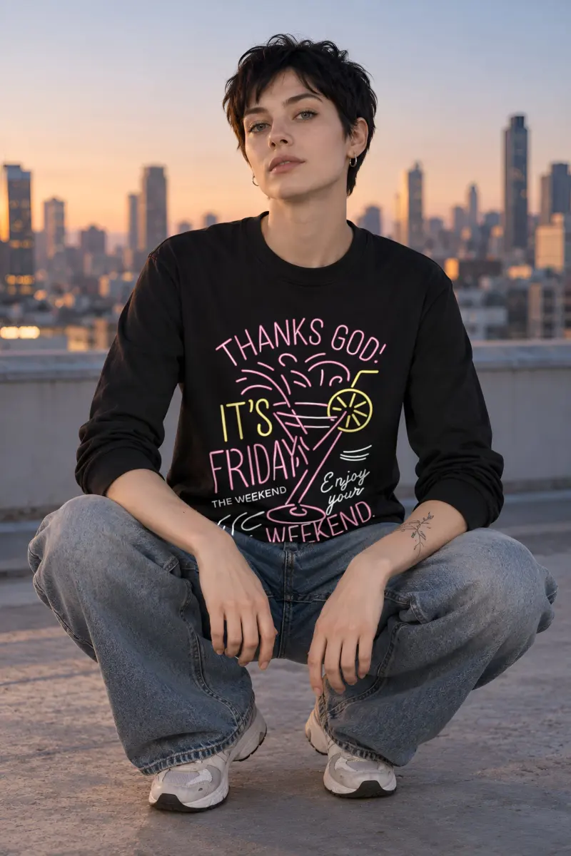 "Thank God It’s Friday" Unisex Longsleeve T-shirt