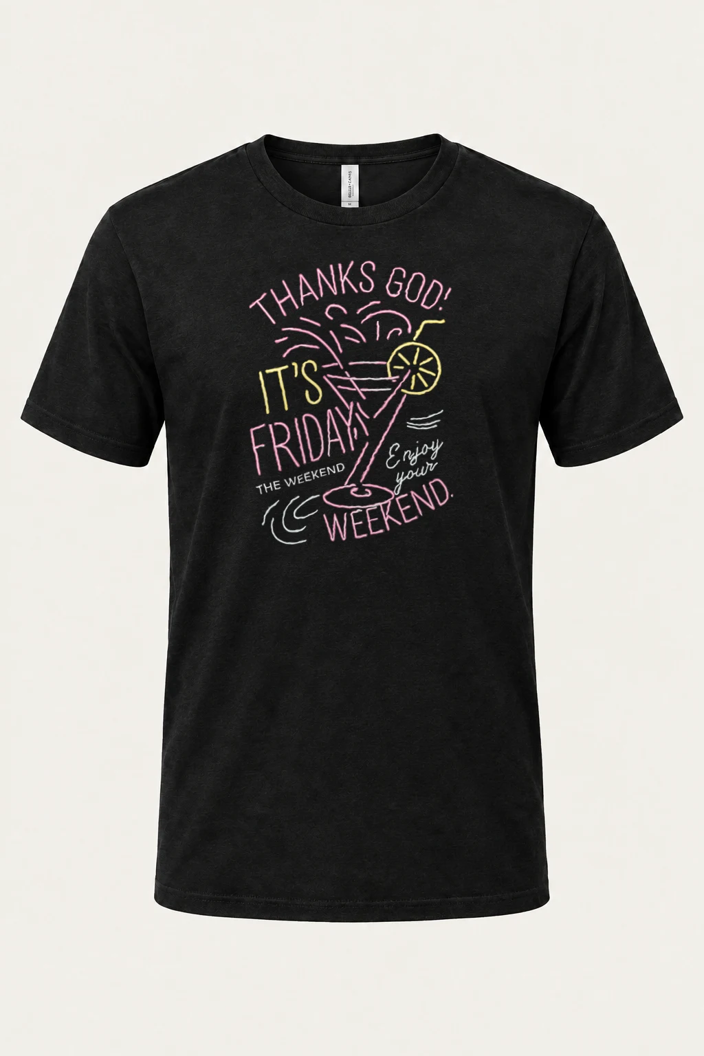 "Thanks God It’s Friday" Heavyweight Unisex Crewneck T-shirt | Gildan 5000