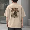 "Thaw Road Trial" Men's Oversized Heavyweight Crewneck T-Shirt