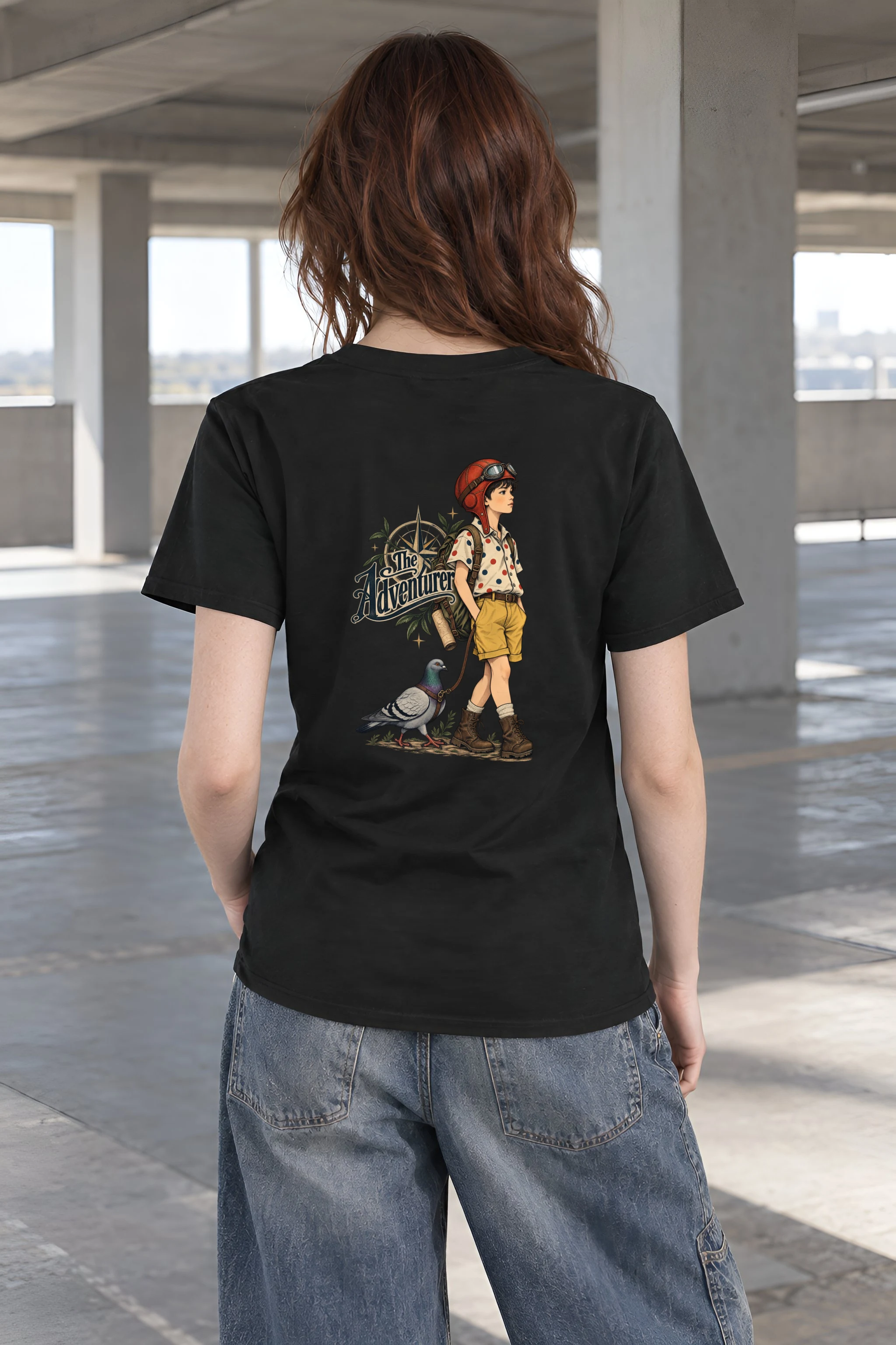 "The Adventurer" Heavyweight Unisex Crewneck T-shirt