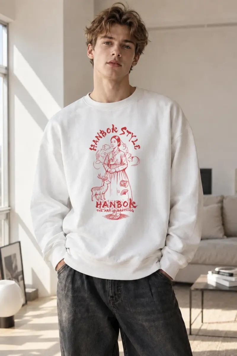 "The Art Of Dressing" Heavy Blend Unisex Crewneck Sweatshirt | Gildan 18000