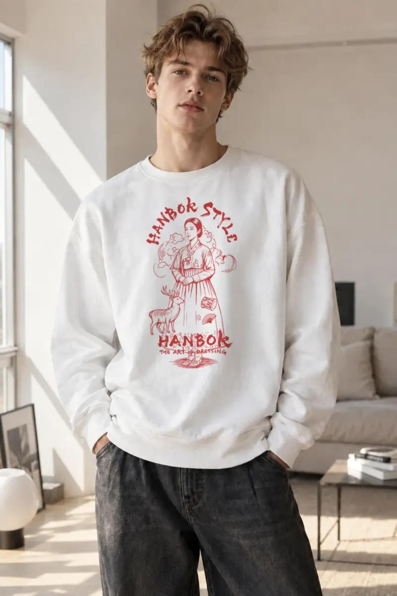 “The Art Of Dressing” Heavy Blend Unisex Crewneck Sweatshirt | Gildan 18000