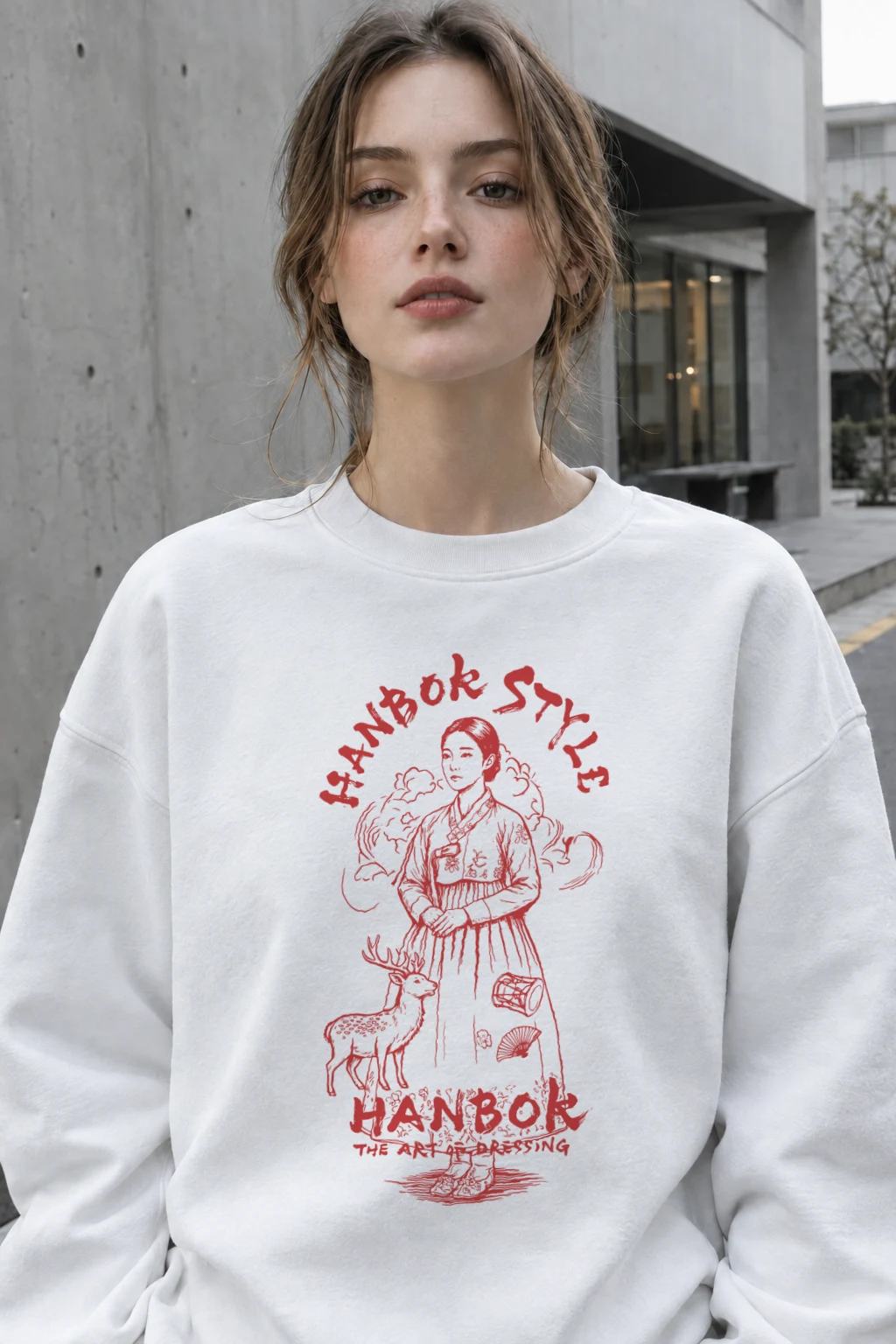 "The Art Of Dressing" Heavy Blend Unisex Crewneck Sweatshirt | Gildan 18000