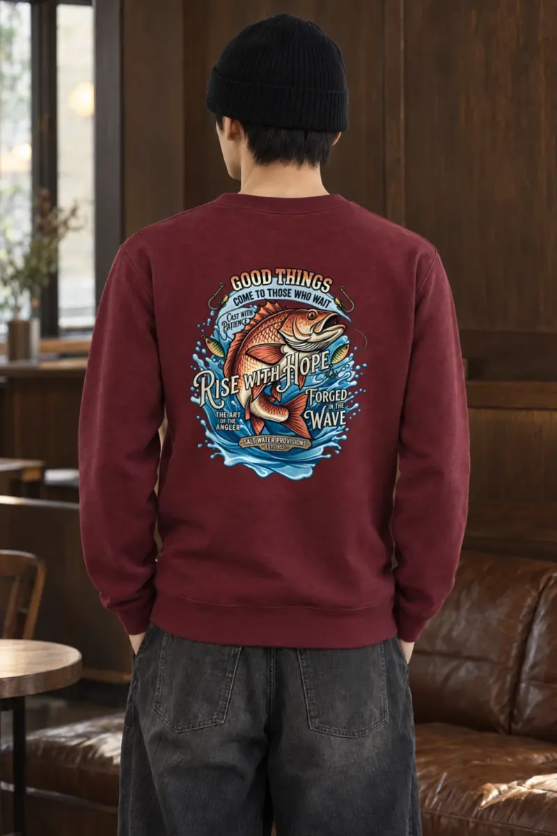 "The Art Of The Angler" Heavy Blend Unisex Crewneck Sweatshirt