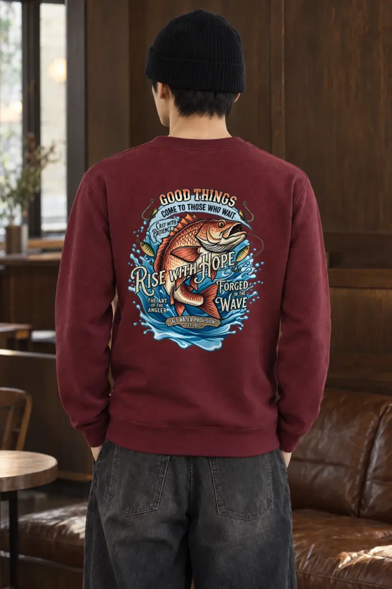"The Art Of The Angler" Heavy Blend Unisex Crewneck Sweatshirt