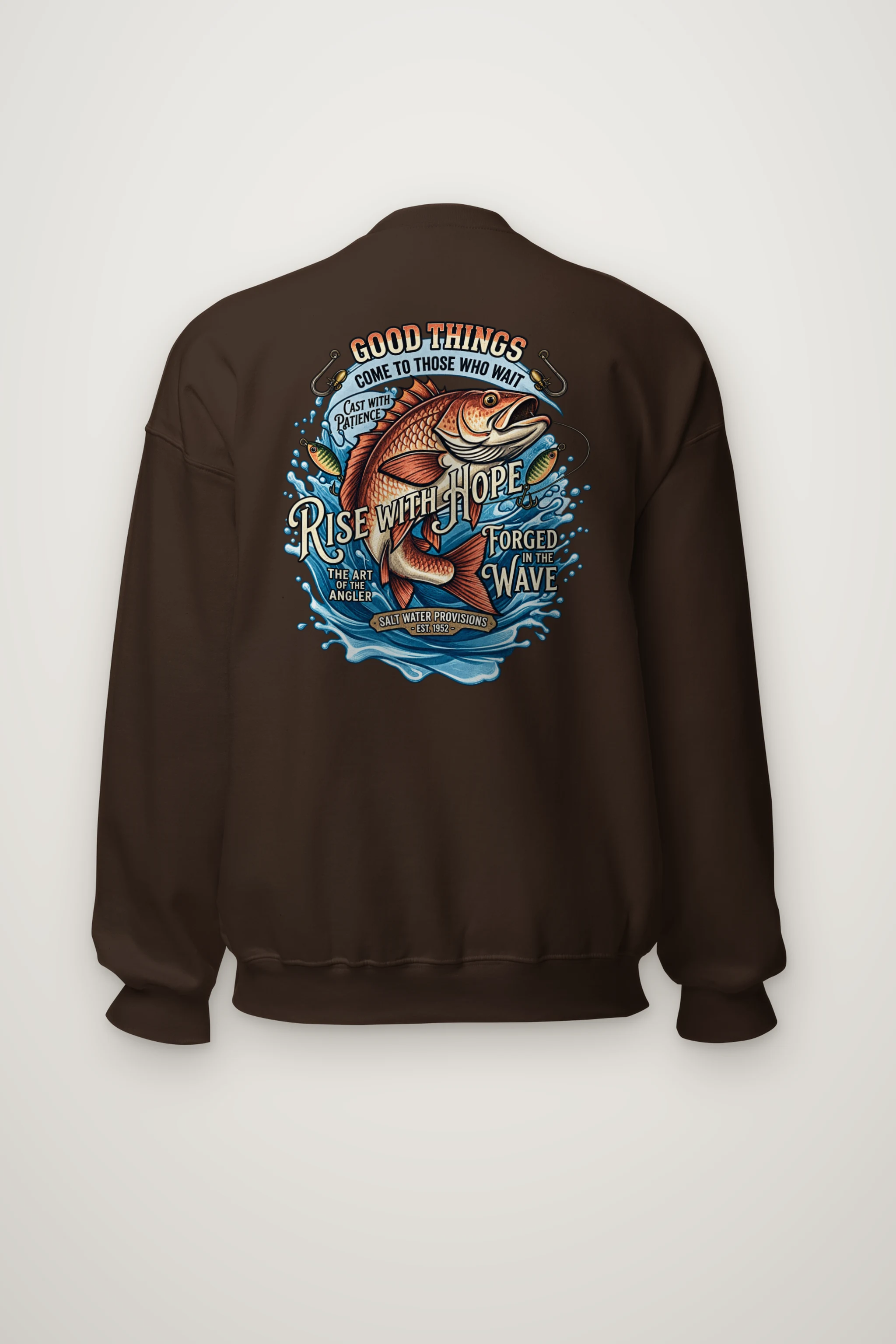 "The Art Of The Angler" Heavy Blend Unisex Crewneck Sweatshirt