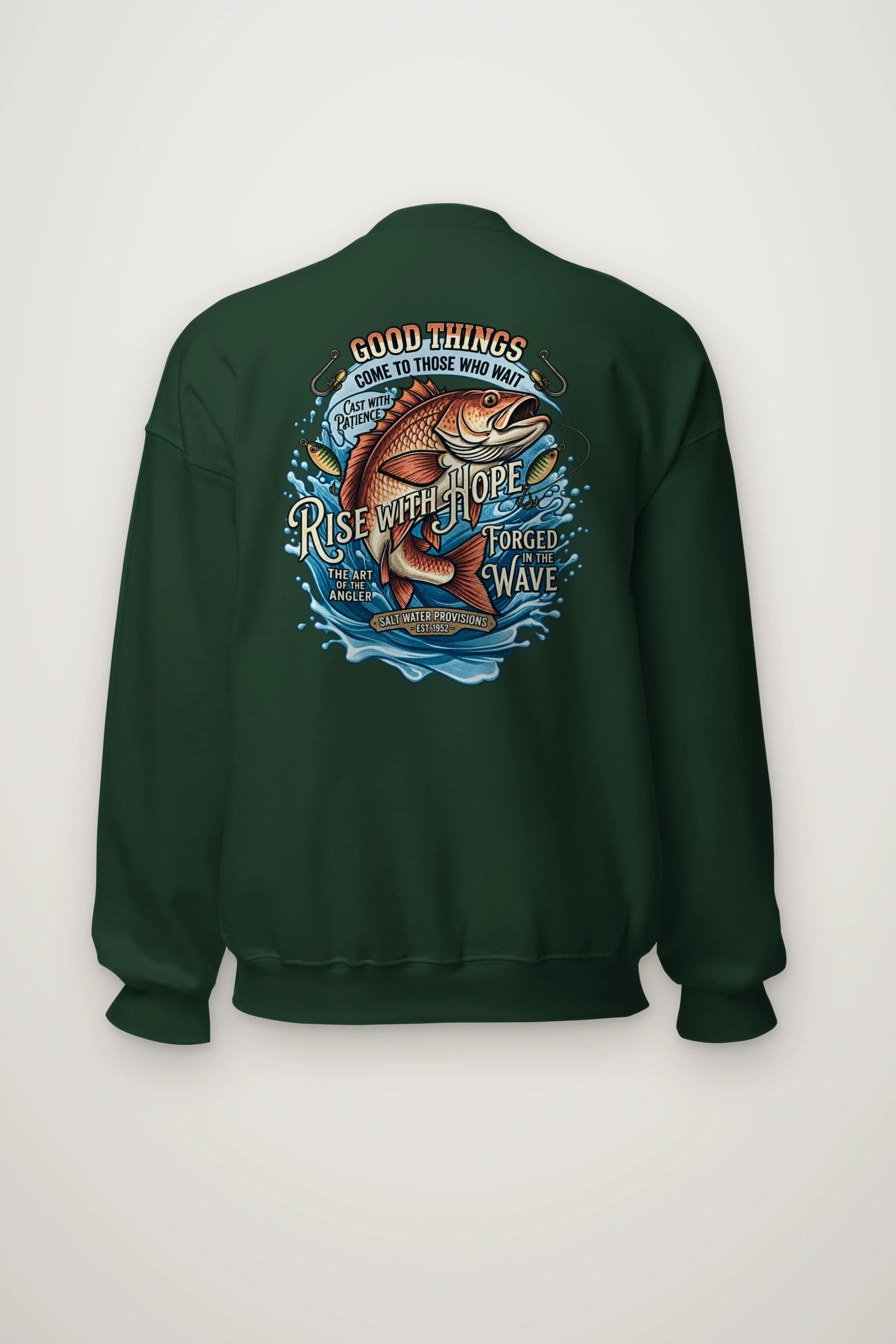 "The Art Of The Angler" Heavy Blend Unisex Crewneck Sweatshirt